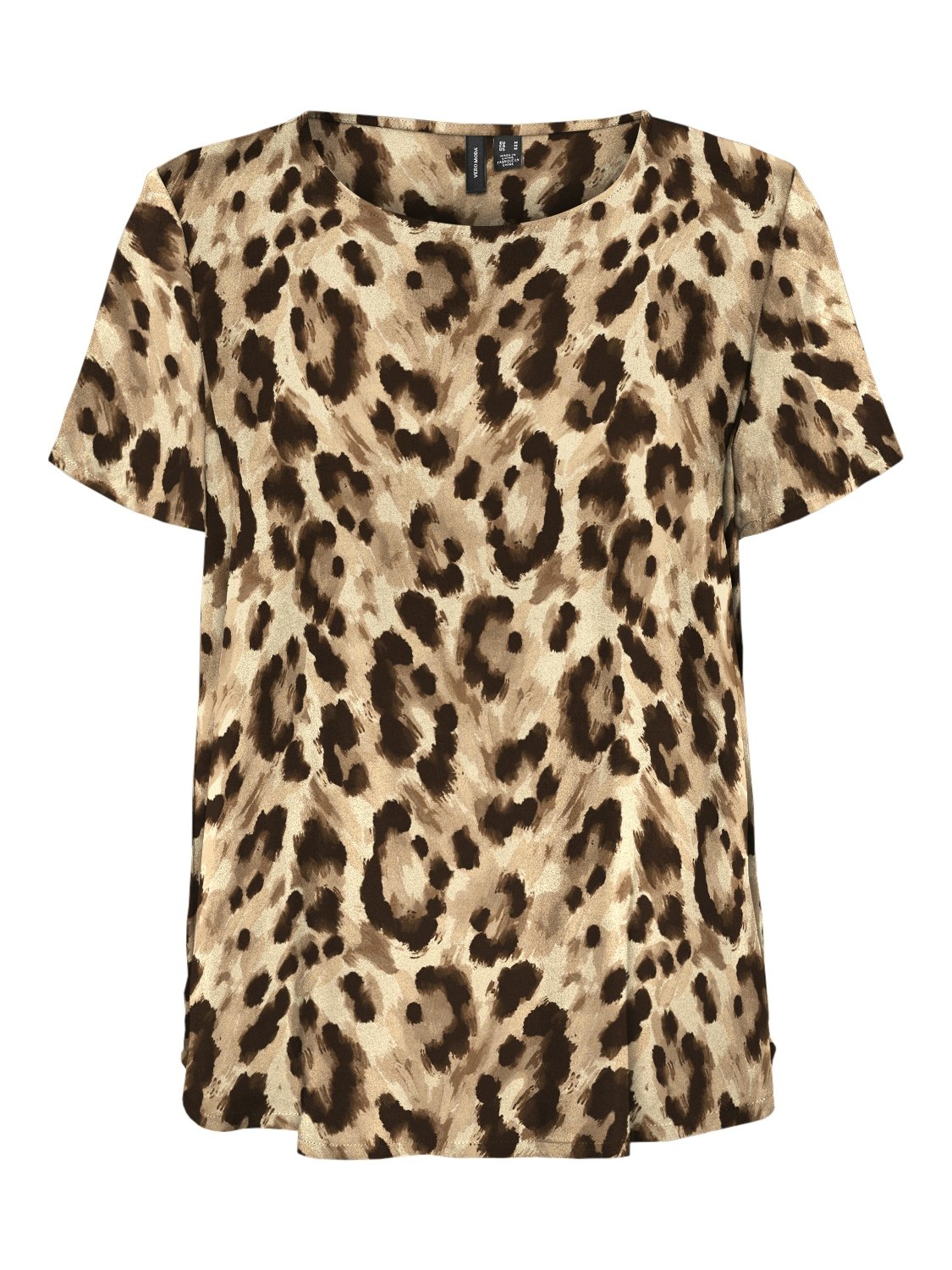 Vmeasy Joy S/s Top Wvn Ga (Sandshell/)