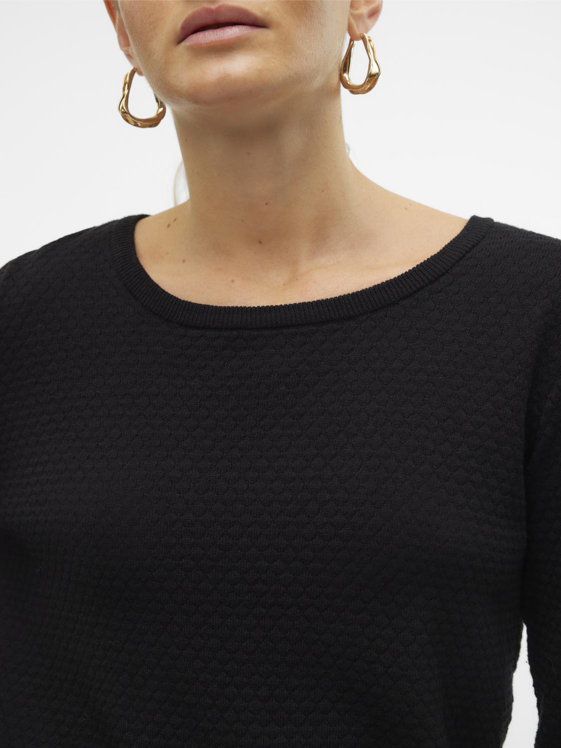 Vmcare Structure Ls O-neck Blou Noos (Black)