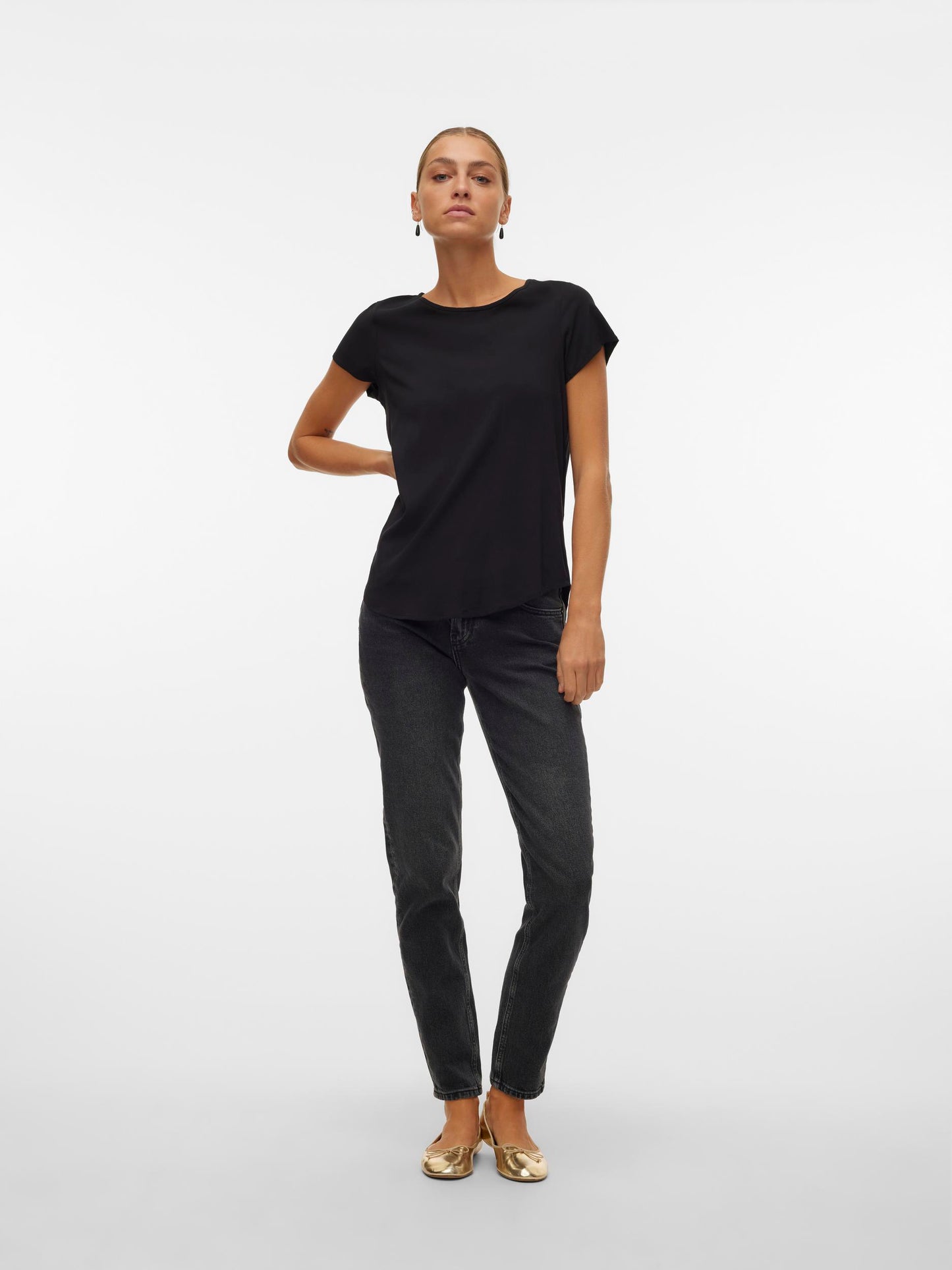 Vmbella Ss Top Wvn Ga Noos (Black)