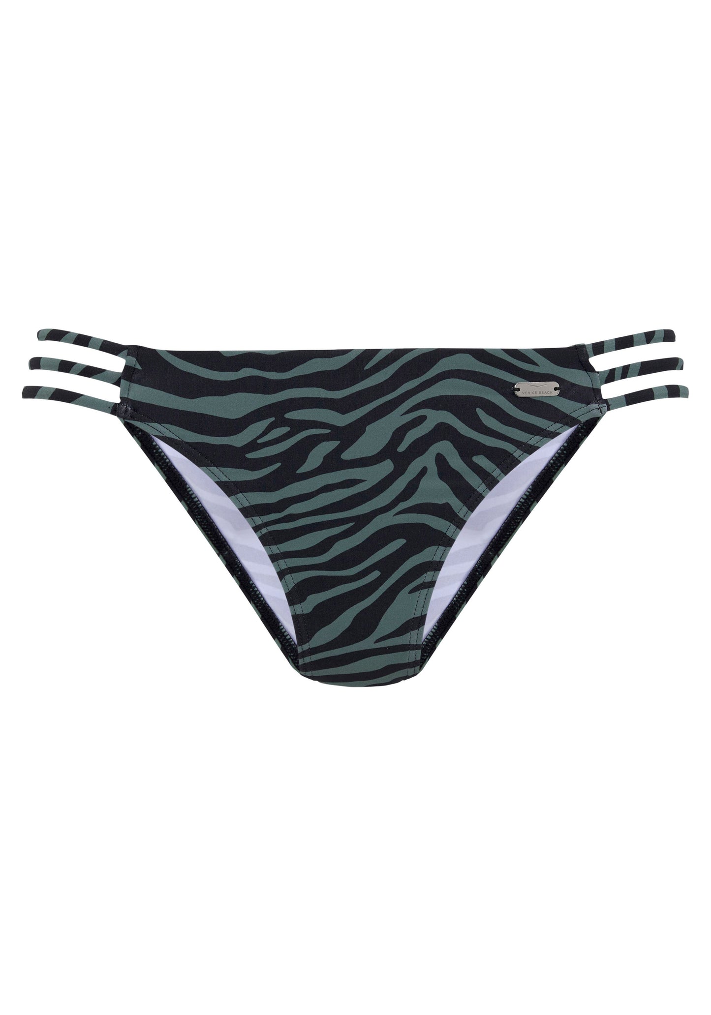 venice beach lm exkl. sport Bikinihose knapp (Black-oliv)