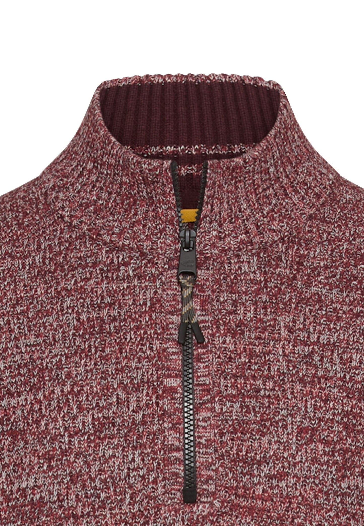 Strick-Troyer mit melierter Struktur (Amber Red)