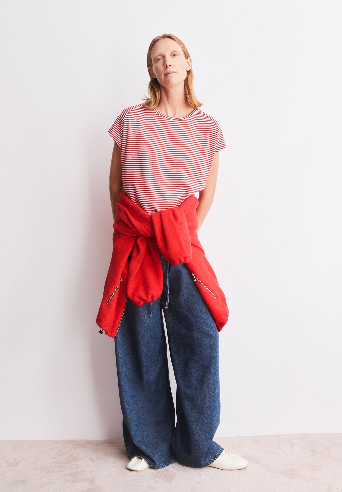 Slub Jersey Stripe T-shirt (Pink Mist-mars)