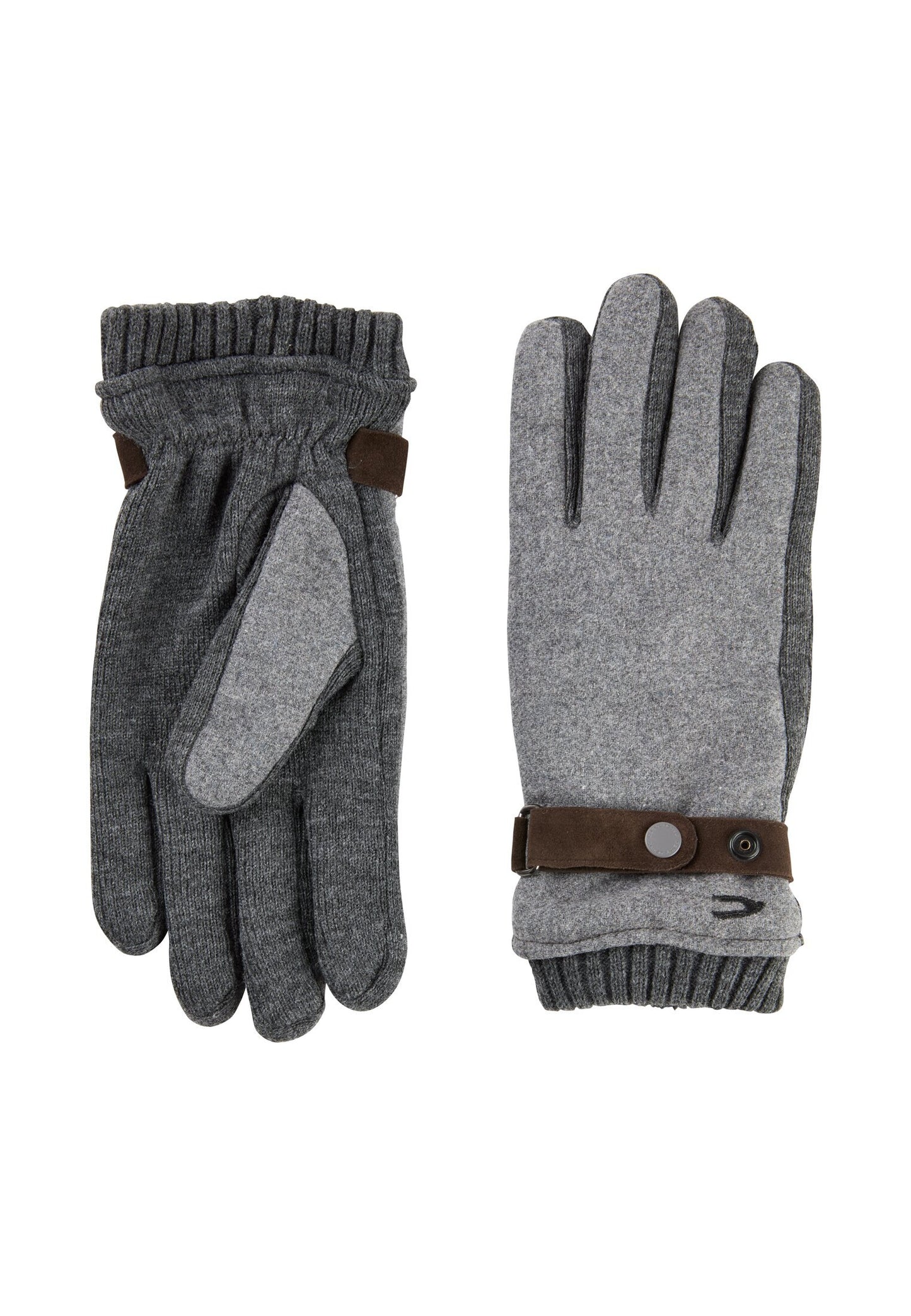 Strickhandschuhe mit Fleecefutter (Grey Melange)