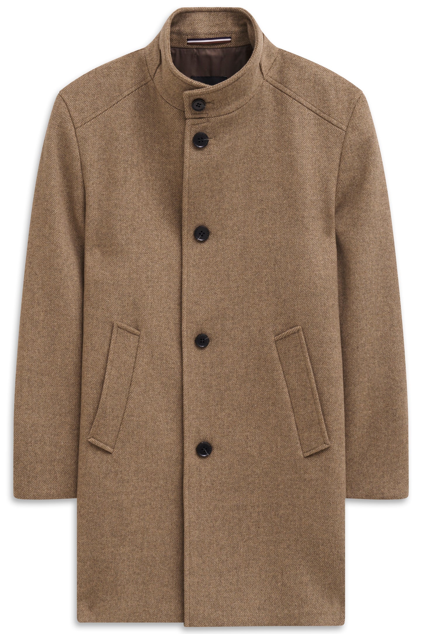 Herrenmantel Wolle (Taupe)