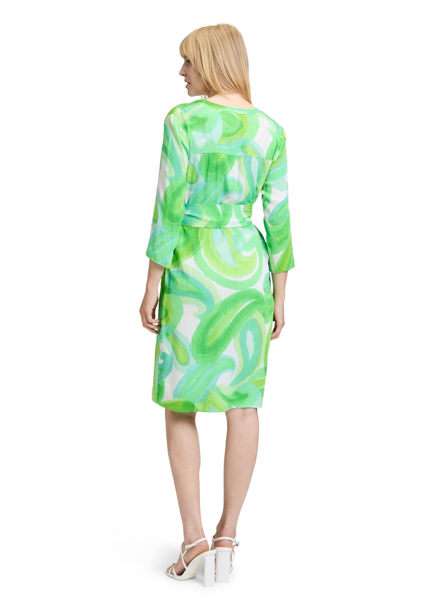 Blusenkleid (Cream/green)