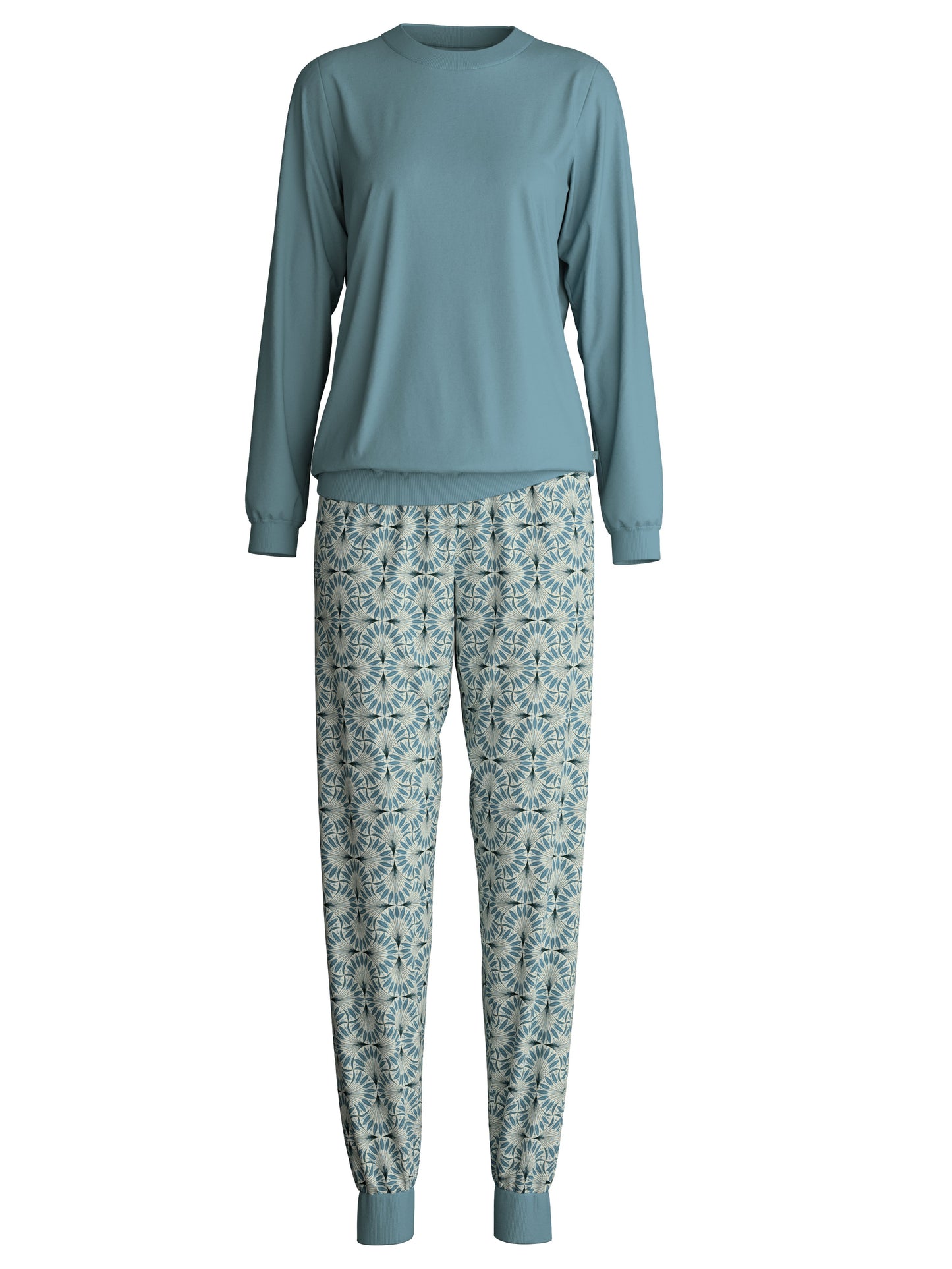 WOMEN Pyjamas with cuff (Smoke Blue)