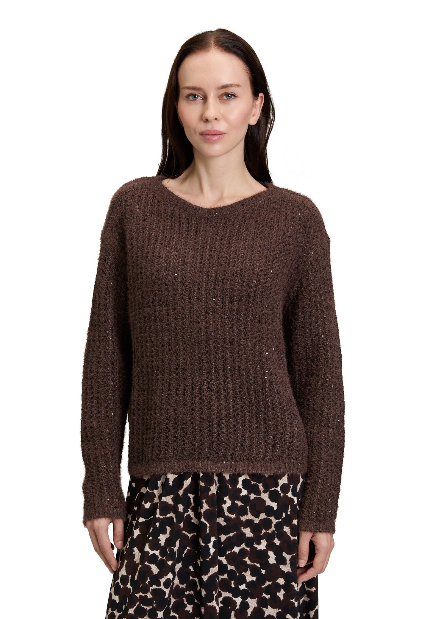 Grobstrick-Pullover (Light Maroon)