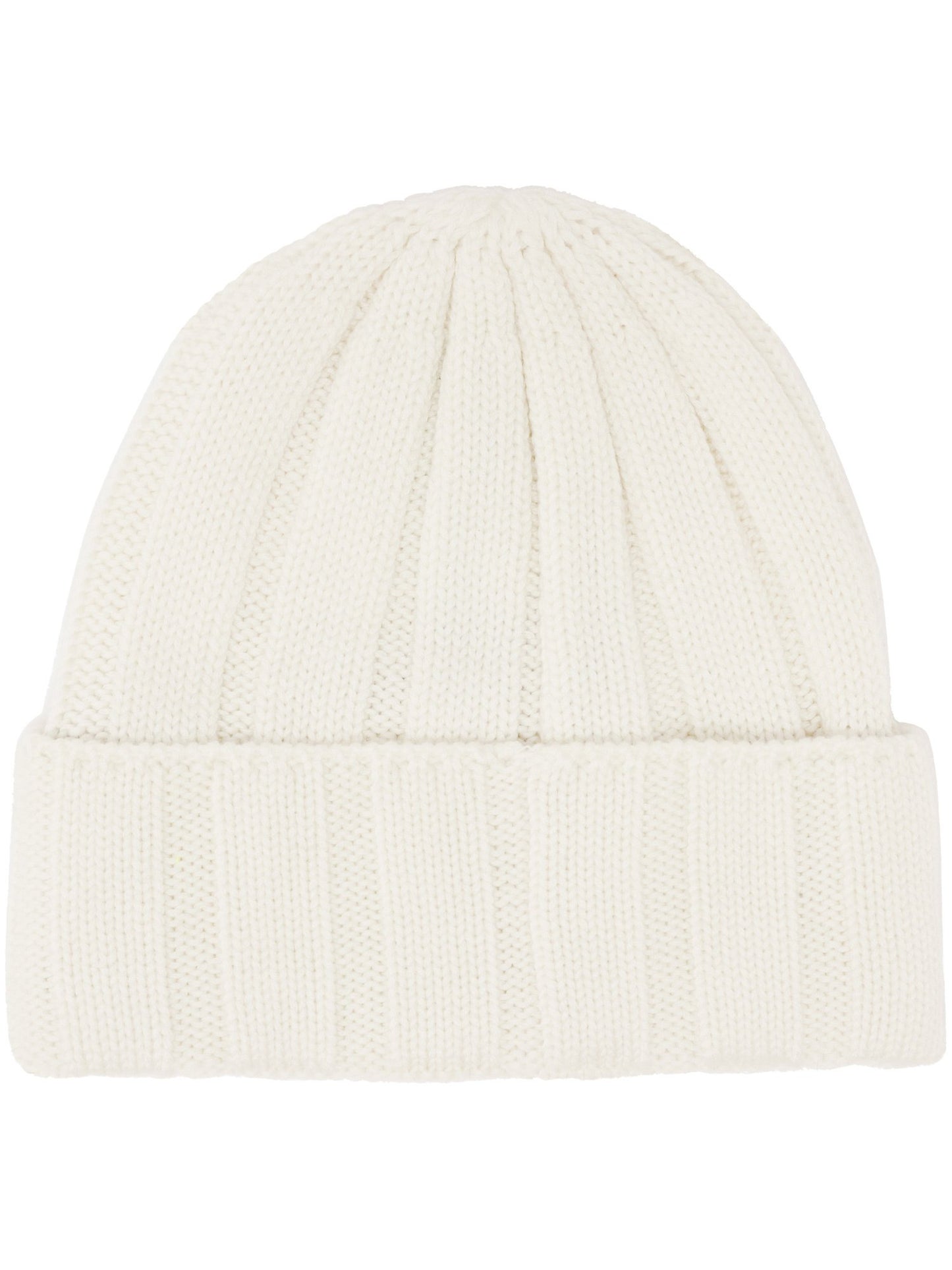 Schurwolle Kopfbedeckung Einfarbige bugatti Beanie mit Fleece-Fütterung (Off White)
