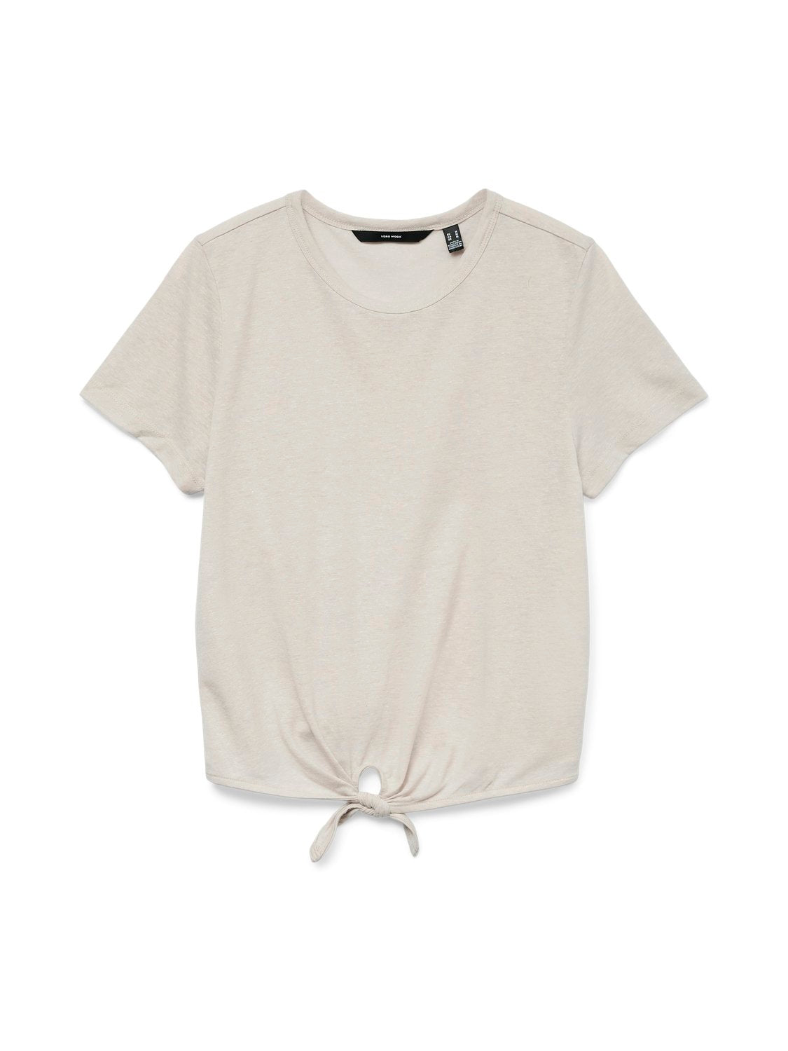 Vmhanna Ss Crop Tie Top Jrs Ga (Silver Lining)