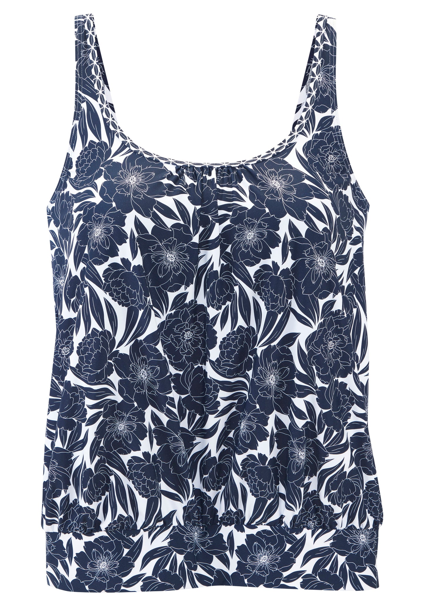 Sunseeker LM Oversize-Tankini-Top (Navy-print)