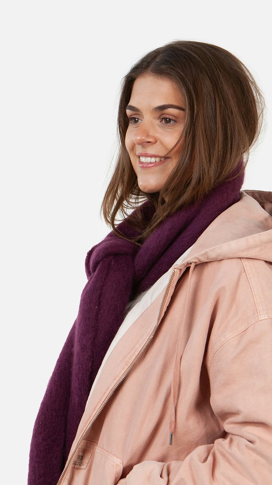 Keridda Scarf (Red Aubergine)