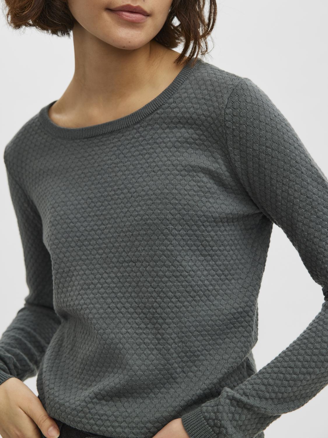 Vmcare Structure Ls O-neck Blou Noos (Balsam Green)