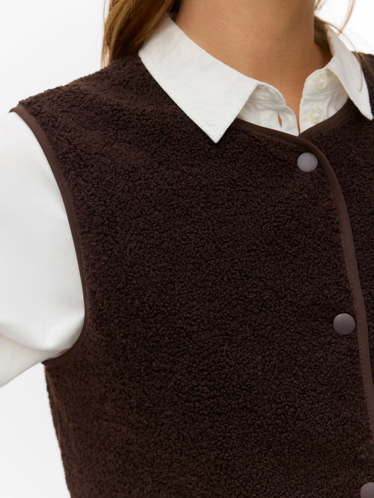 Vmmaya Sl Gilet Jrs Btq (Chocolate)