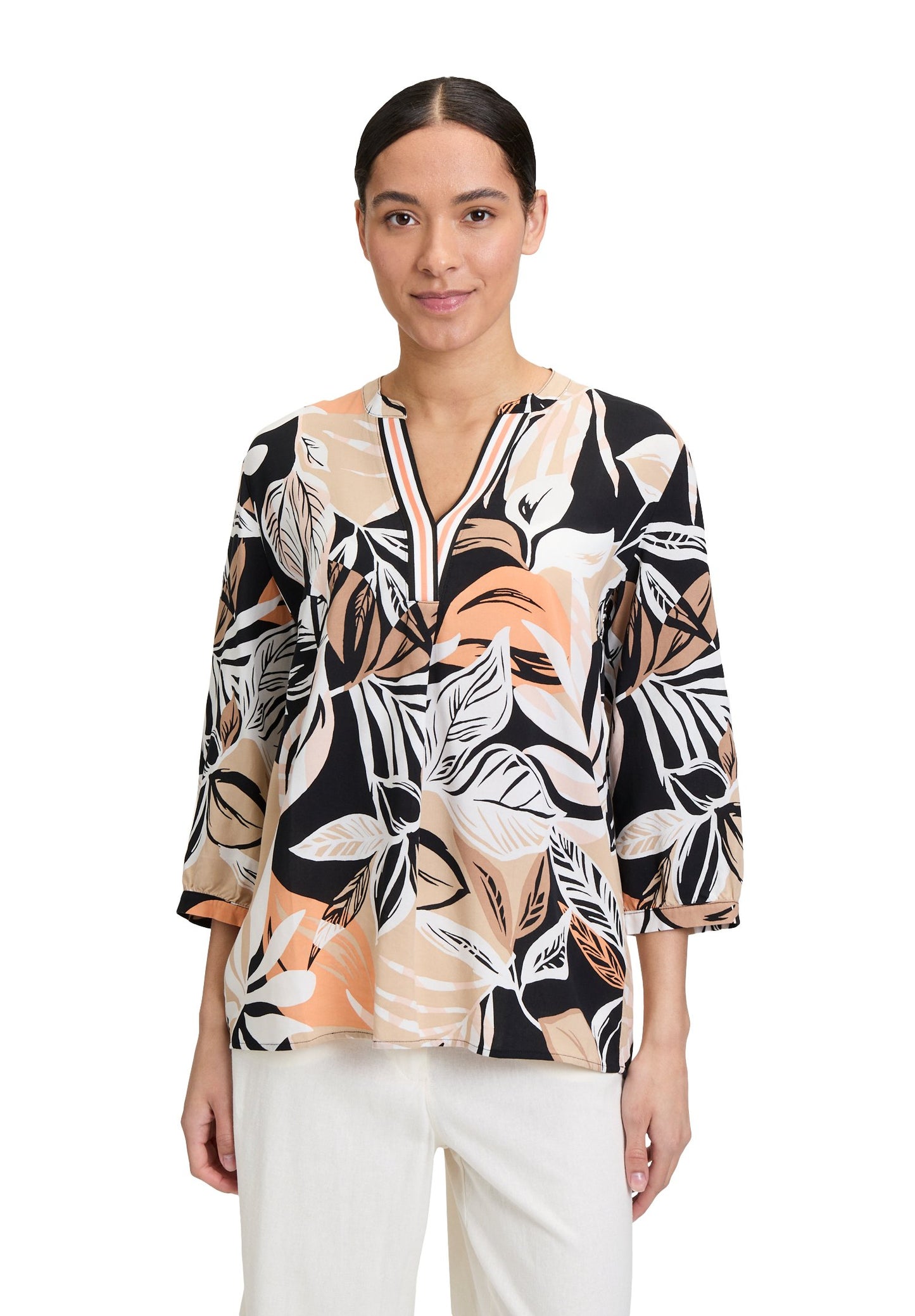 Schlupfbluse (Black/brown)