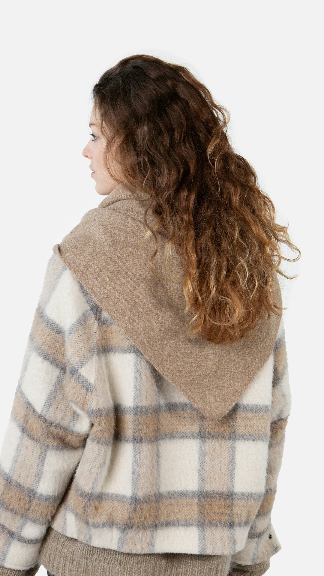 Darty Scarf (Beige Light Brown)