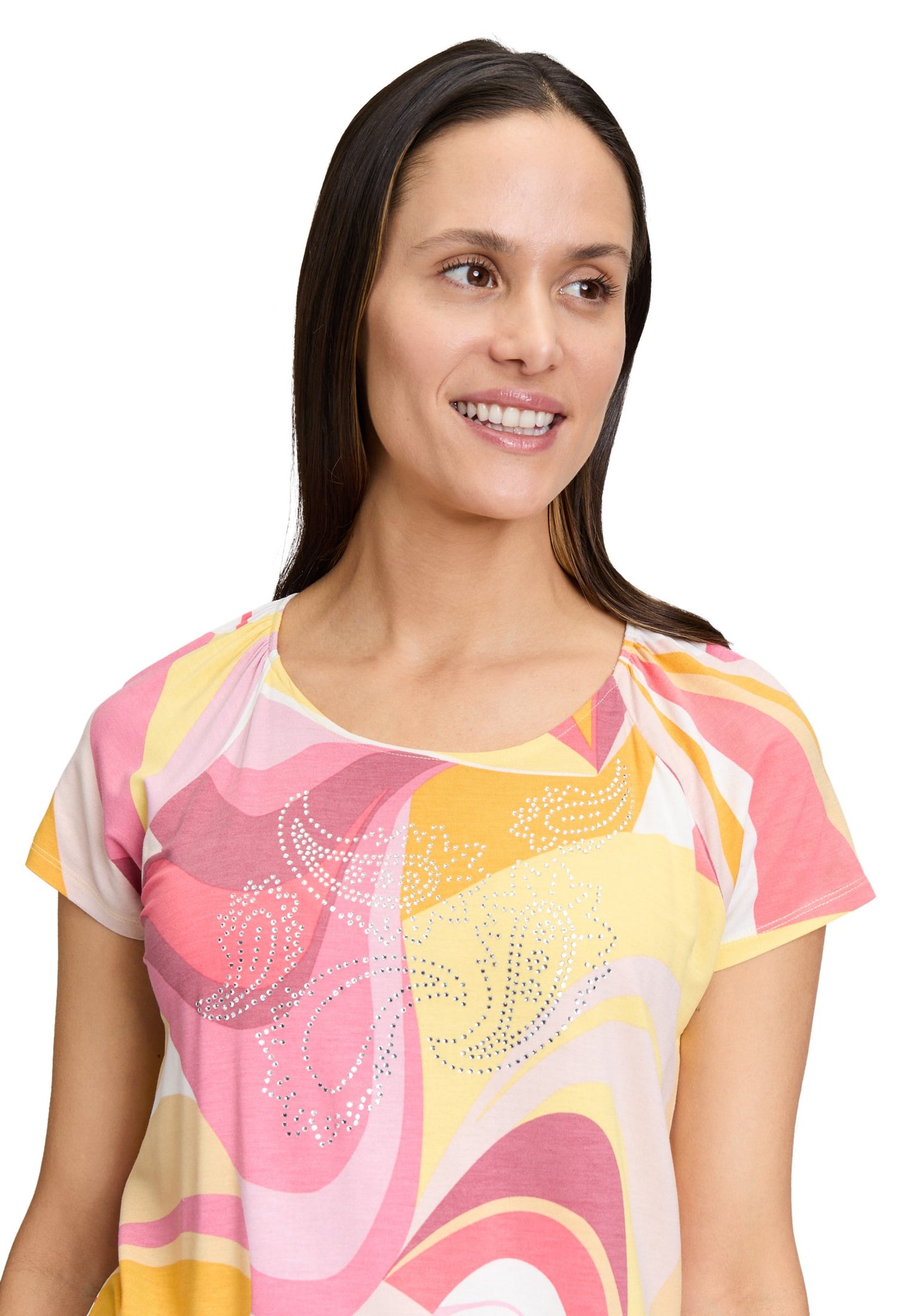 Printshirt (Rosé/yellow)