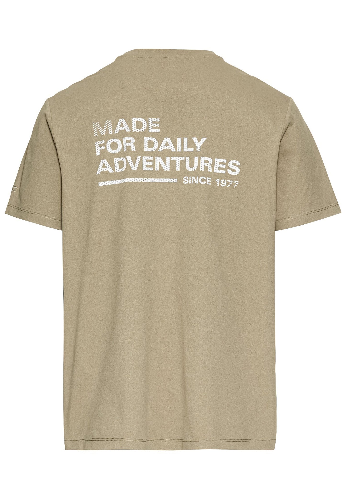 T-Shirt mit Rückenprint (Khaki)