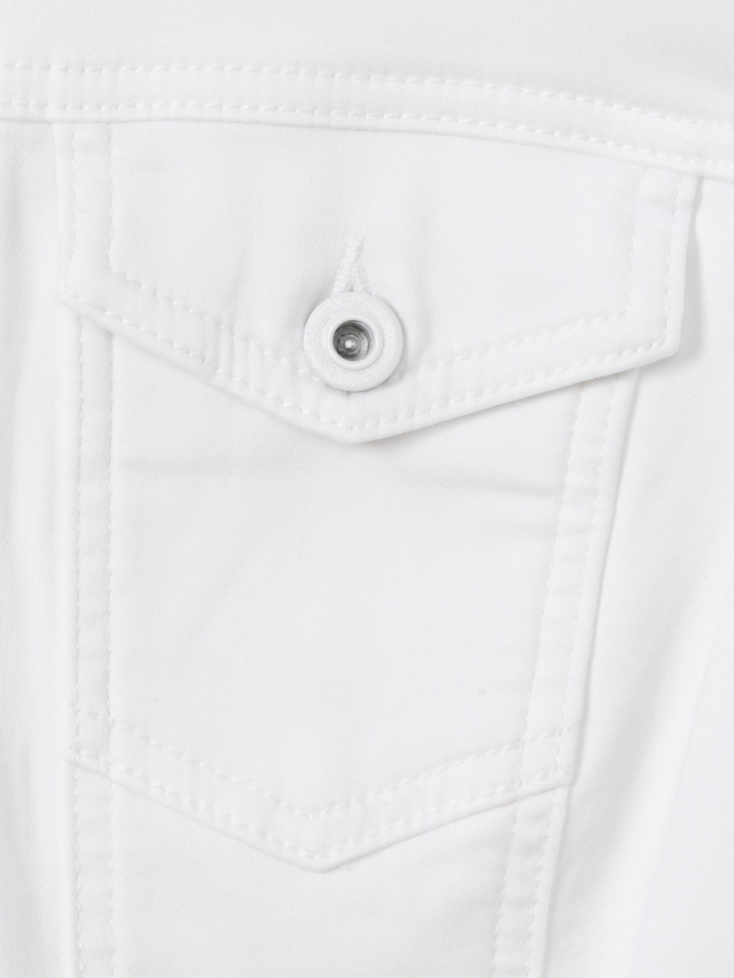 Jacke Kragen 1/1 Arm Knöpfe (White)