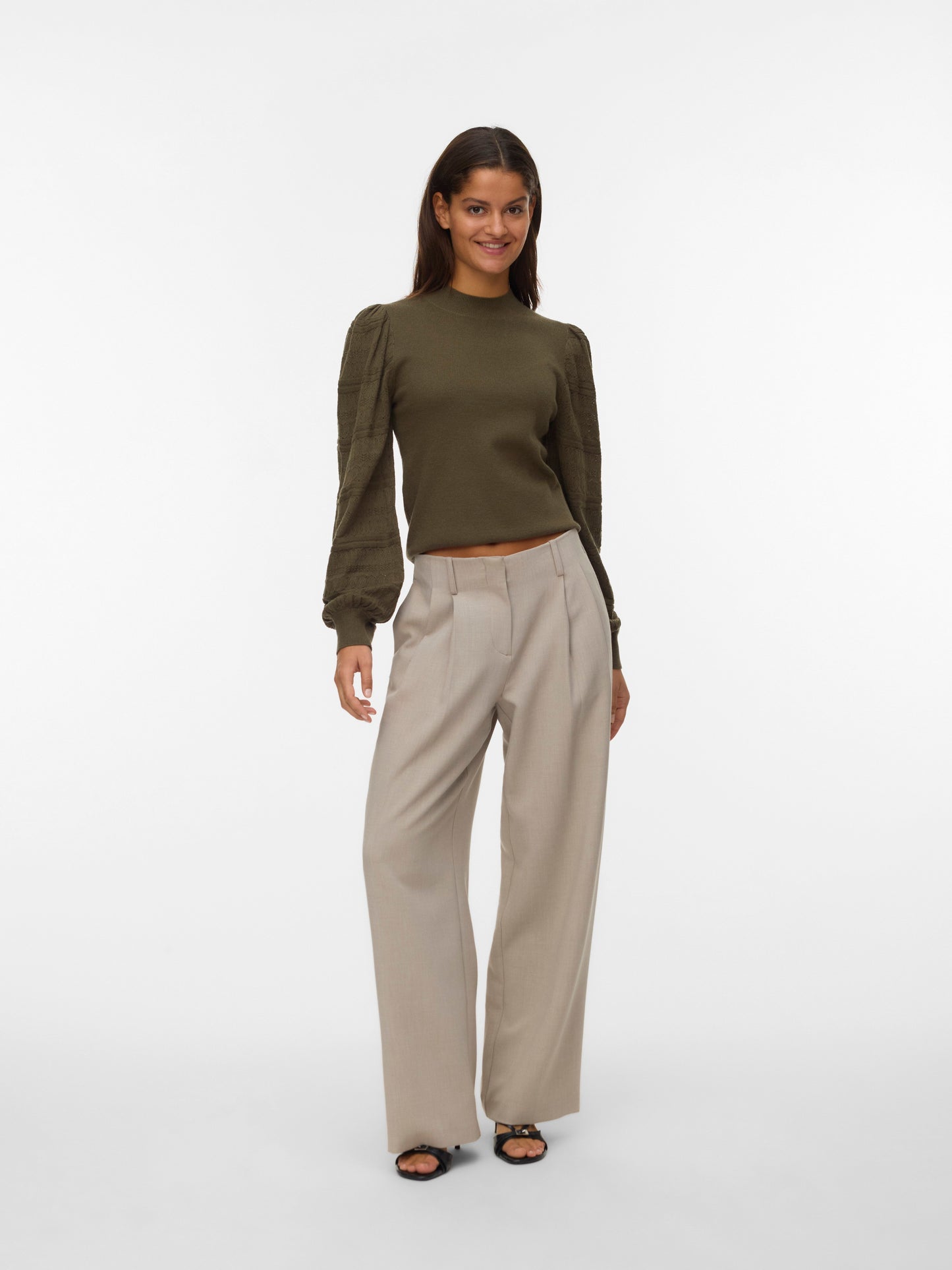 Vmnewlimone Ls Highneck Pullover Boo (Grape Leaf)