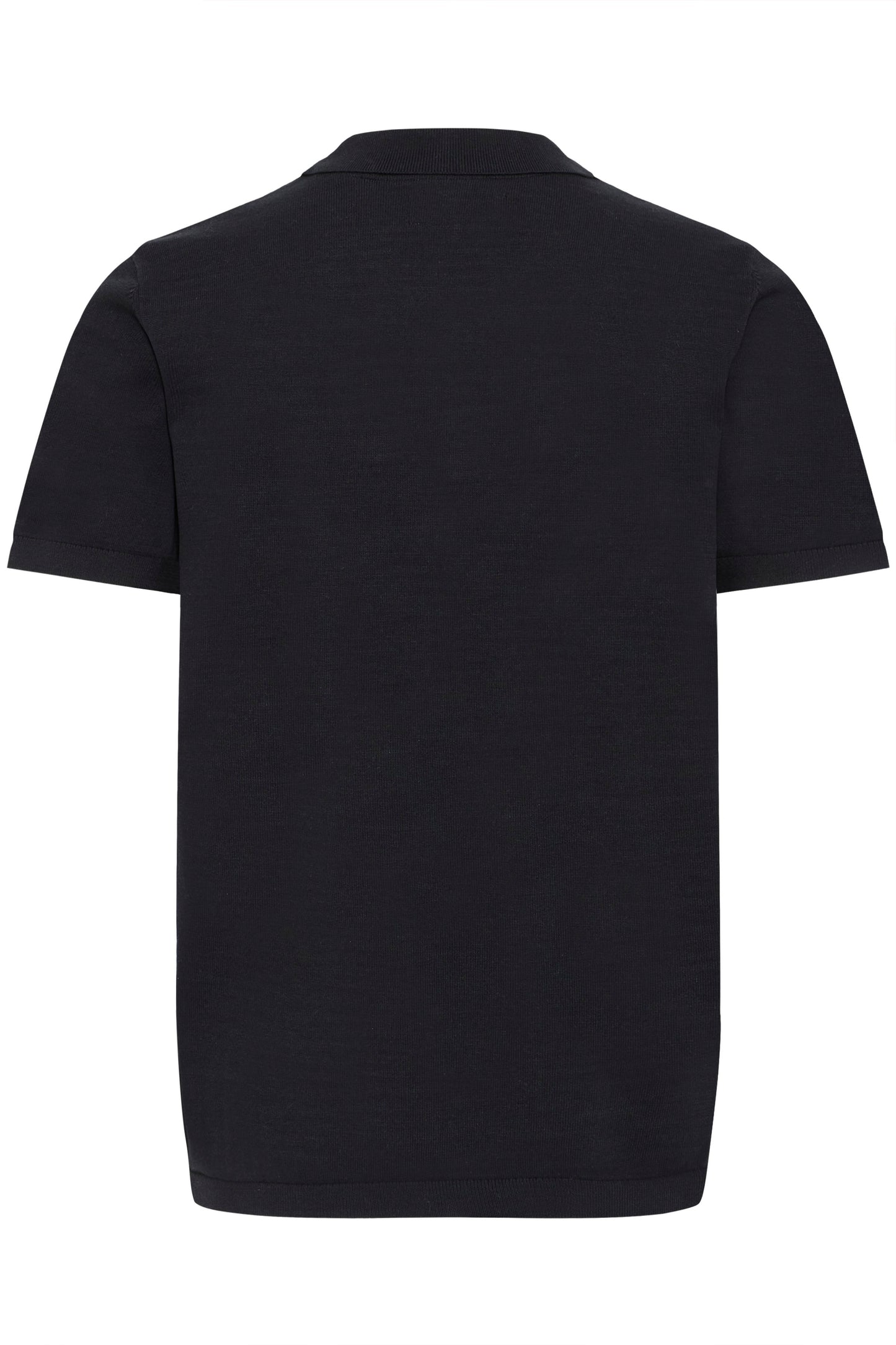 Bhbray Knit Polo Split Neck (Black Beauty)