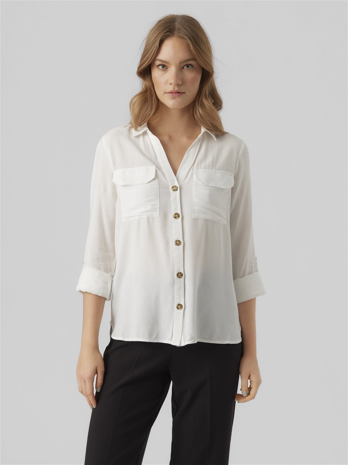 Vmbumpy L/s Shirt New Wvn Ga Noos (Snow White)