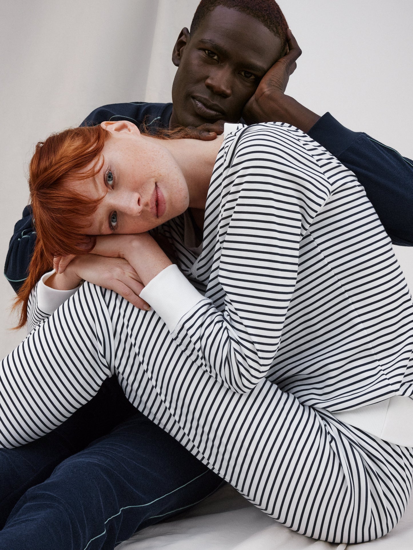 DAMEN Pyjama mit Bündchen (Dark Lapis Blue)