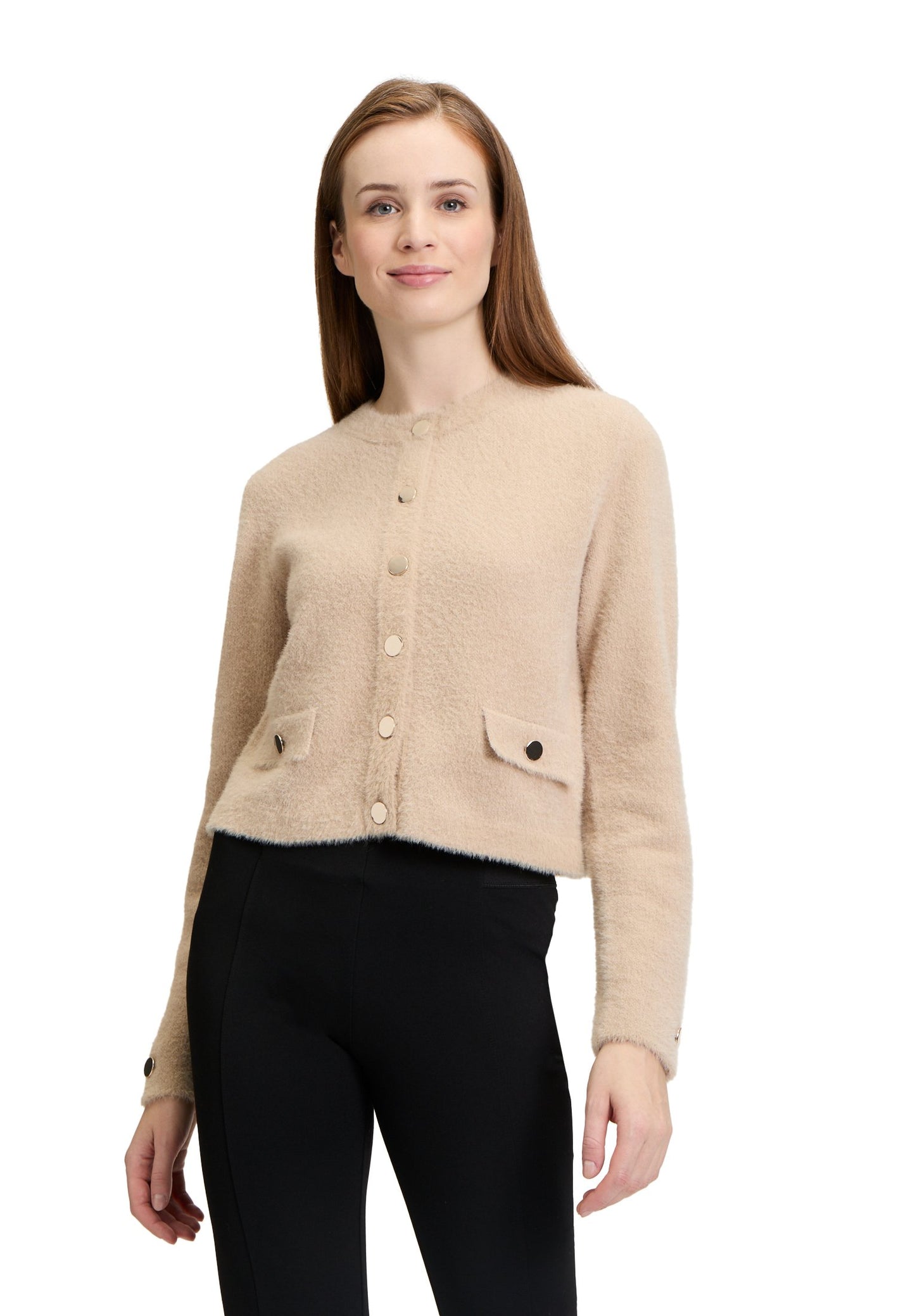 Grobstrickjacke (Classic Beige)