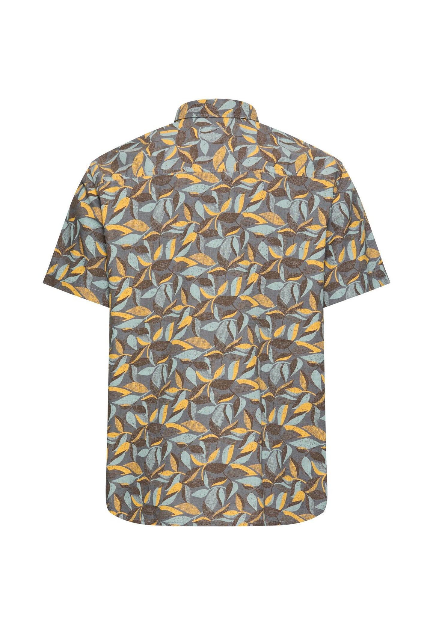 Kurzarmhemd aus reiner Baumwolle (Sun Yellow)