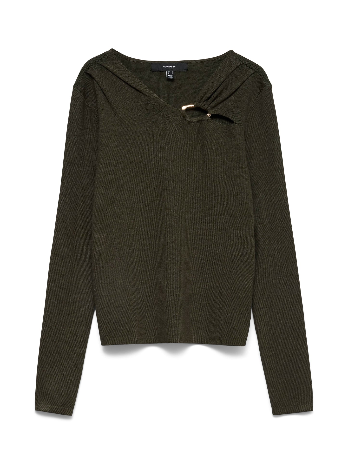 Vmjain Buckle V-neck Pullover (Forest Nig)
