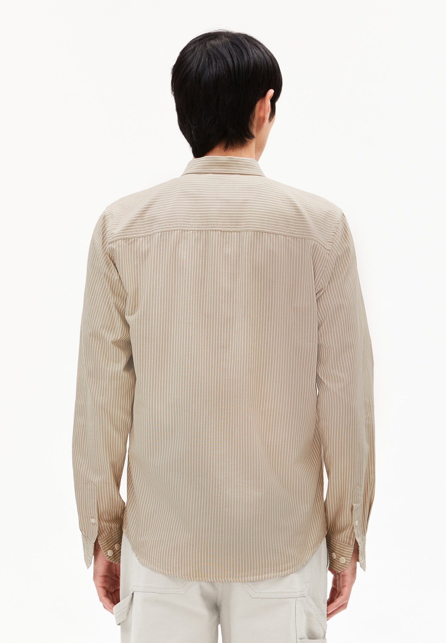 Quaasa Stripe Longsleeve Shirt (Light Sage-oatm)