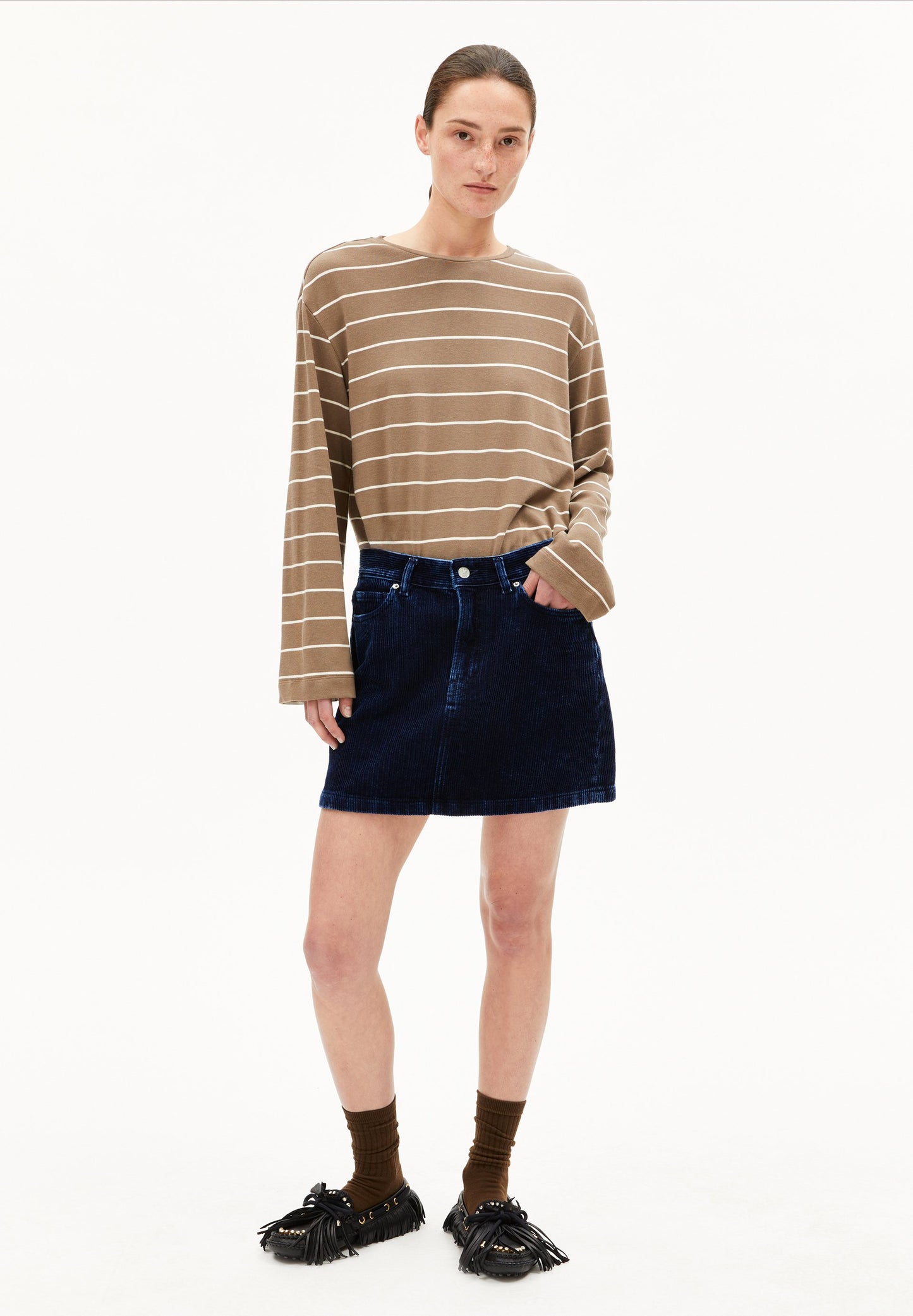 Marynaa Fine Stripe (Walnut Cream-oa)