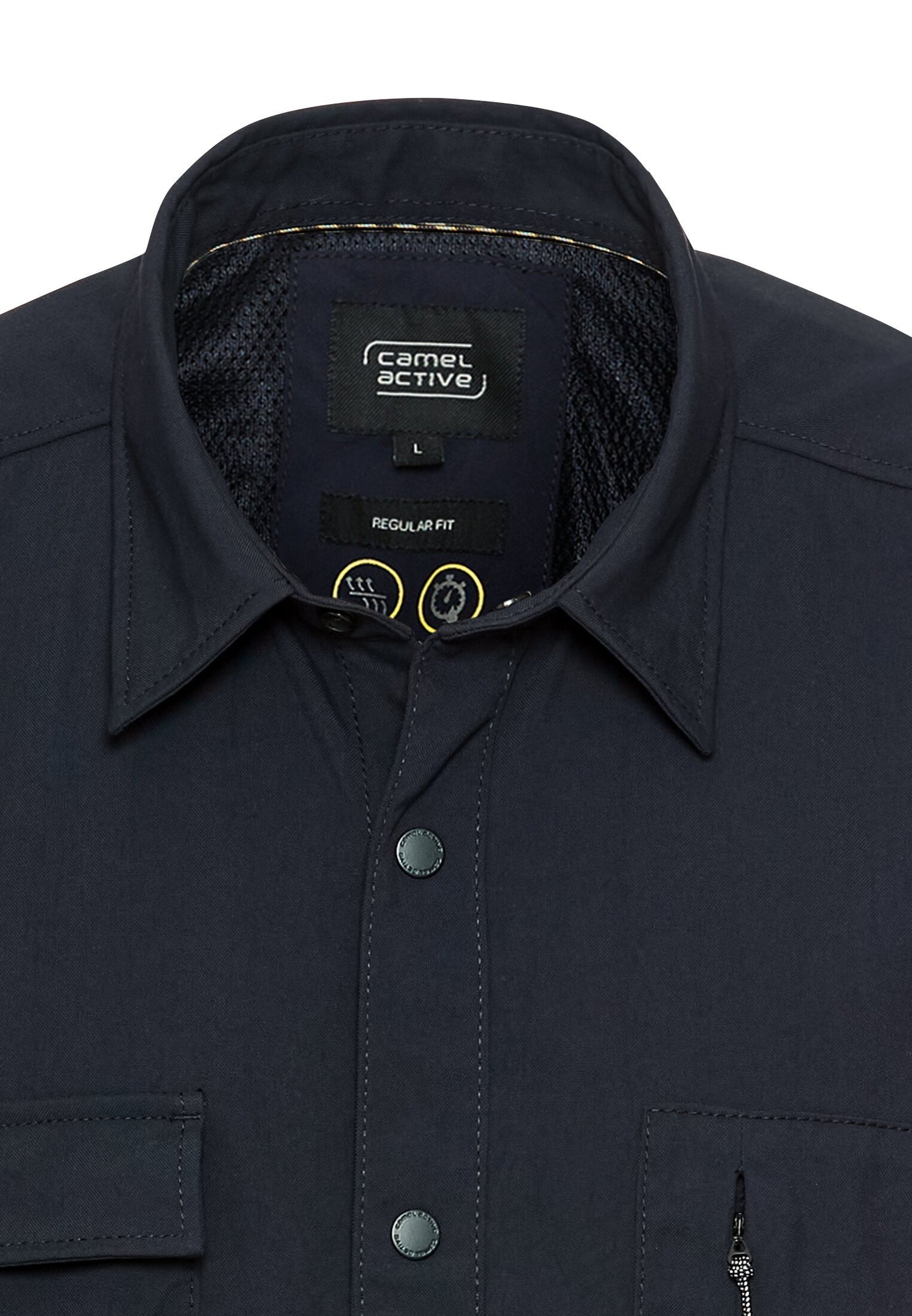 Kurzarmhemd mit Cooling Effekt (Dark Navy)