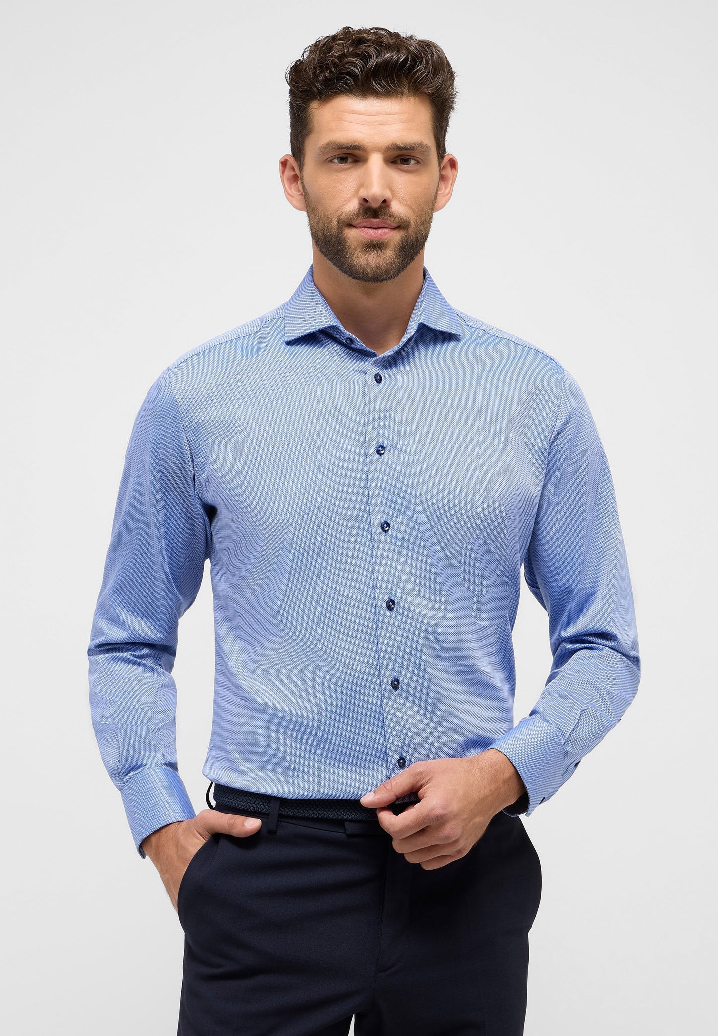 Hemd Langarm (Blau)