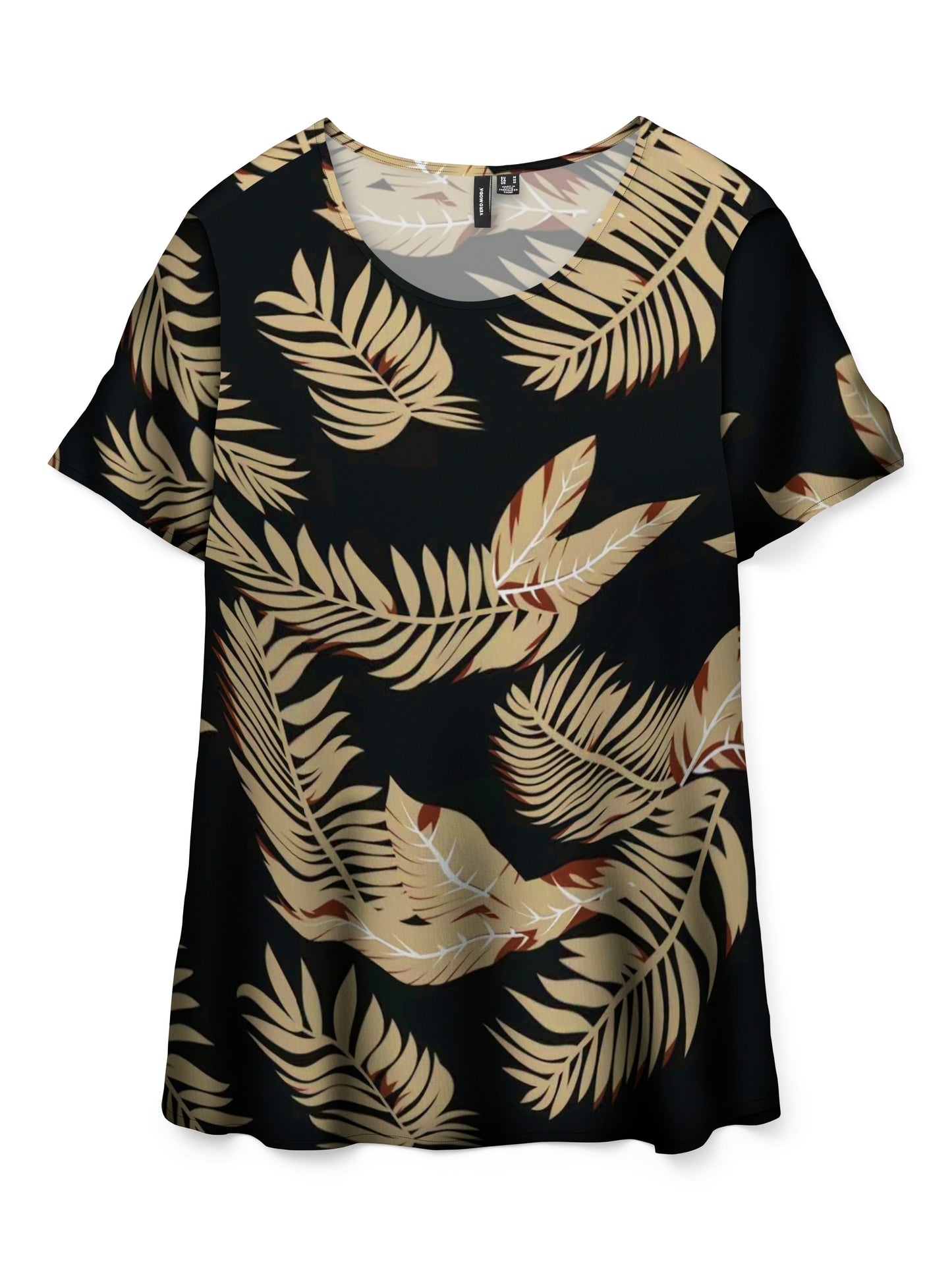 Vmeasy Joy S/s Top Wvn Ga (Black/fion)