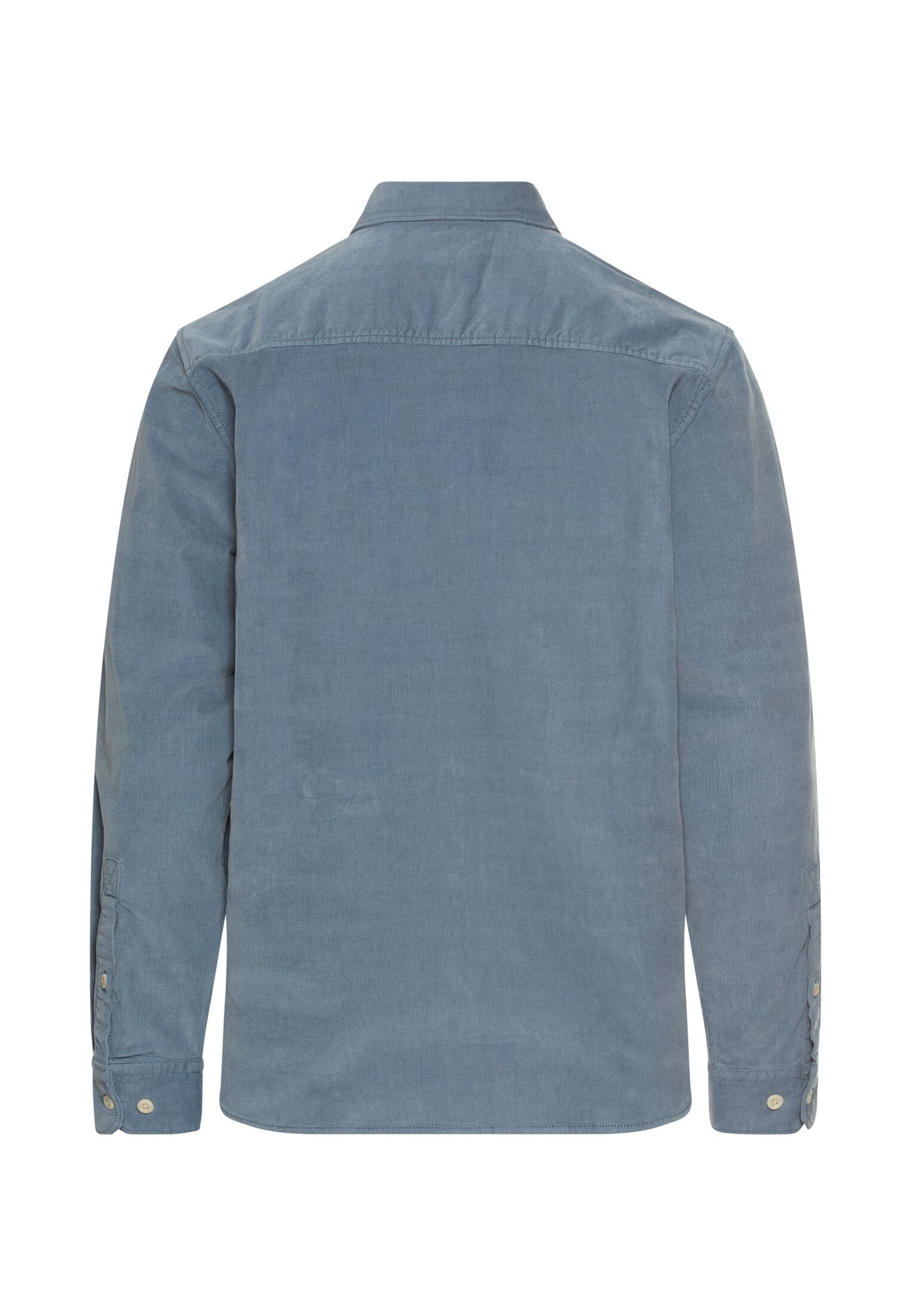 fleXXXactive® Langarm Shirt mit Button-Down-Kragen und Brusttasche (Stone Blue)