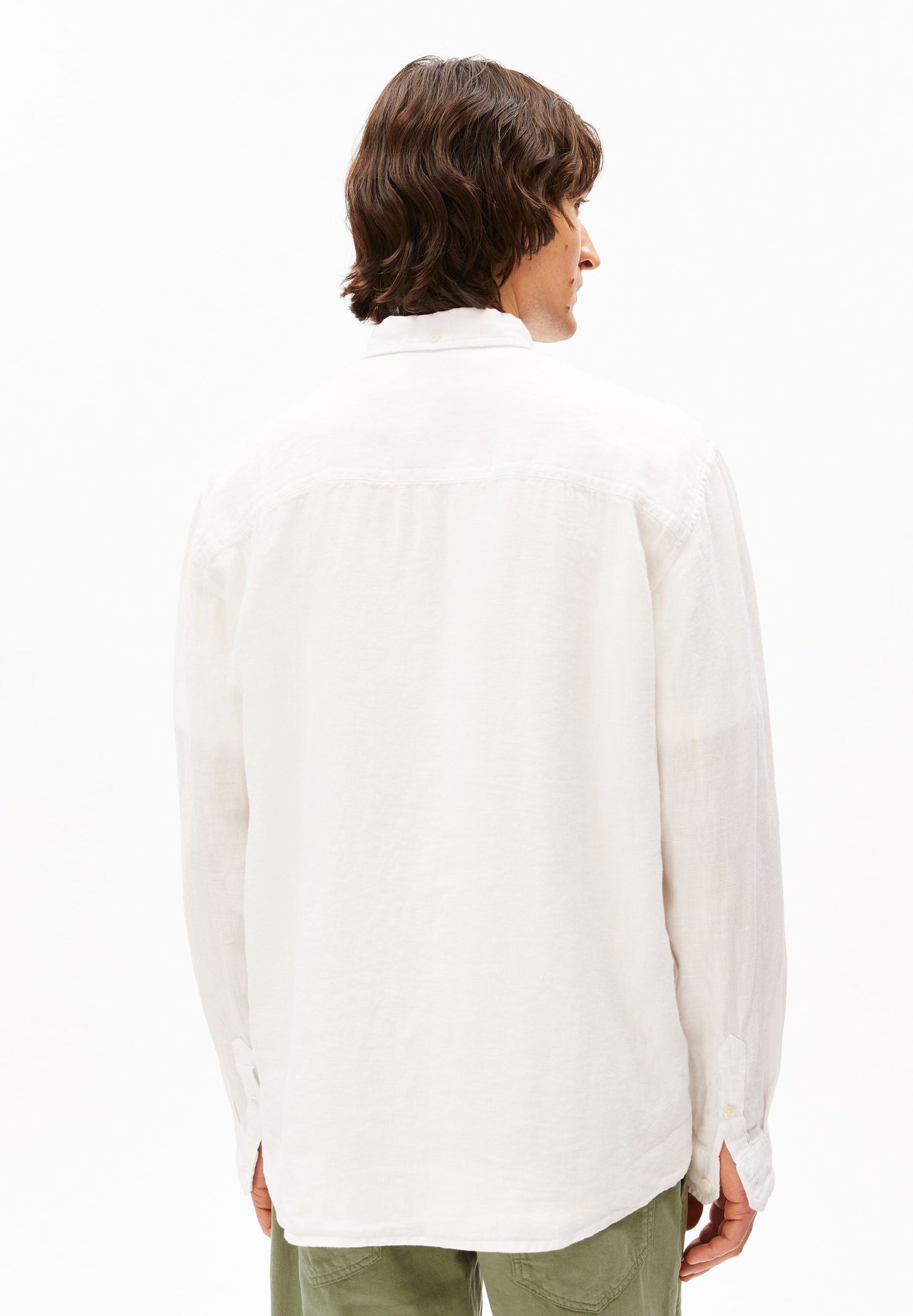 Linen Longsleeve Shirt (White)