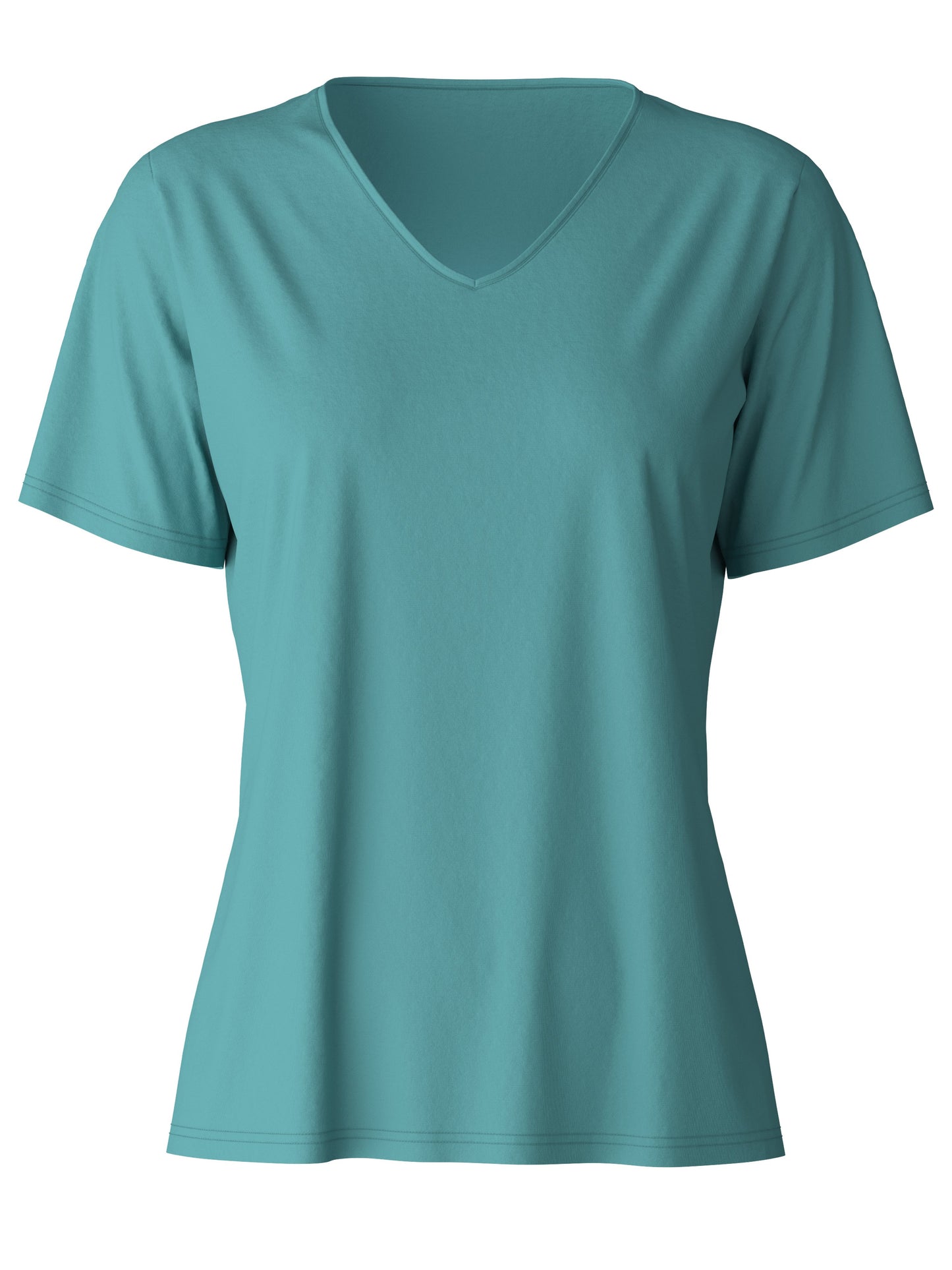 WOMEN Shirt short-sleeve (Bristol Blue)
