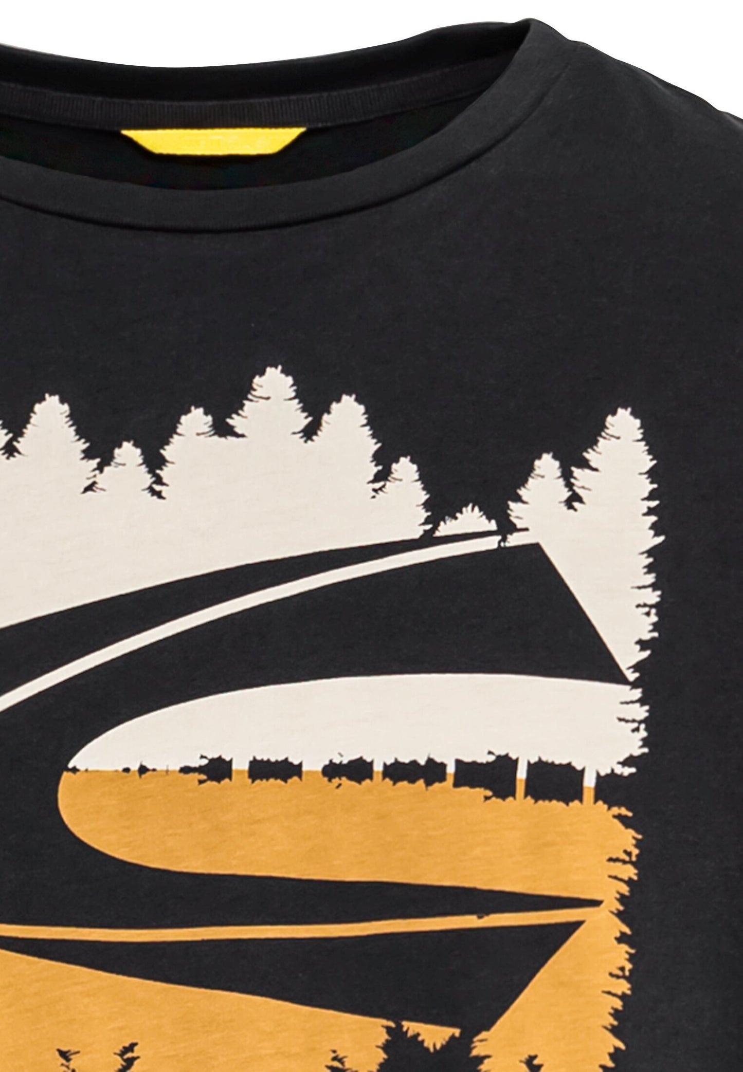 Kurzarm T-Shirt aus Organic Cotton (Asphalt)
