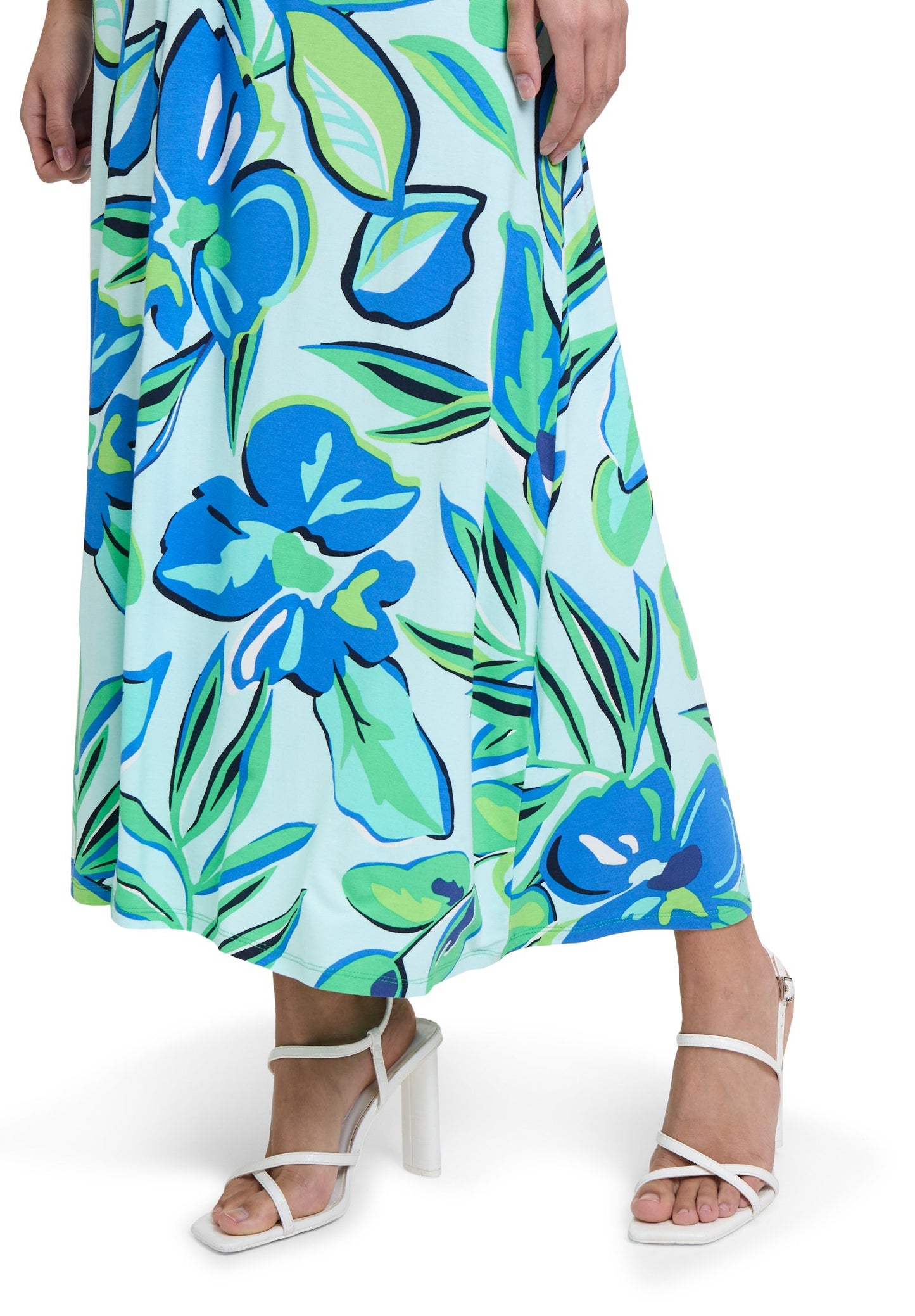 Midikleid (Green/blue)