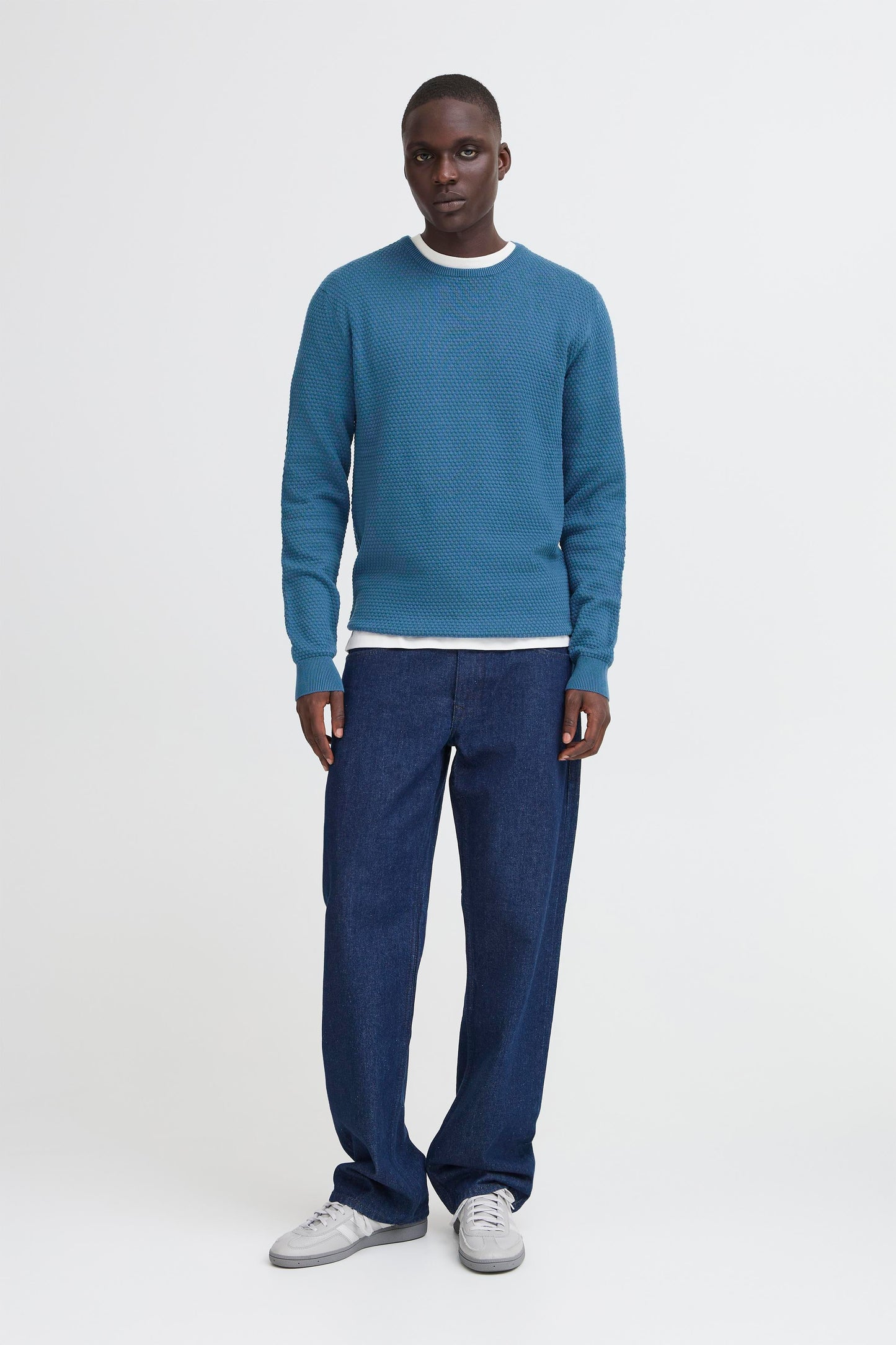 Bhredhill Crew Neck Knit Noos (Ensign Blue)