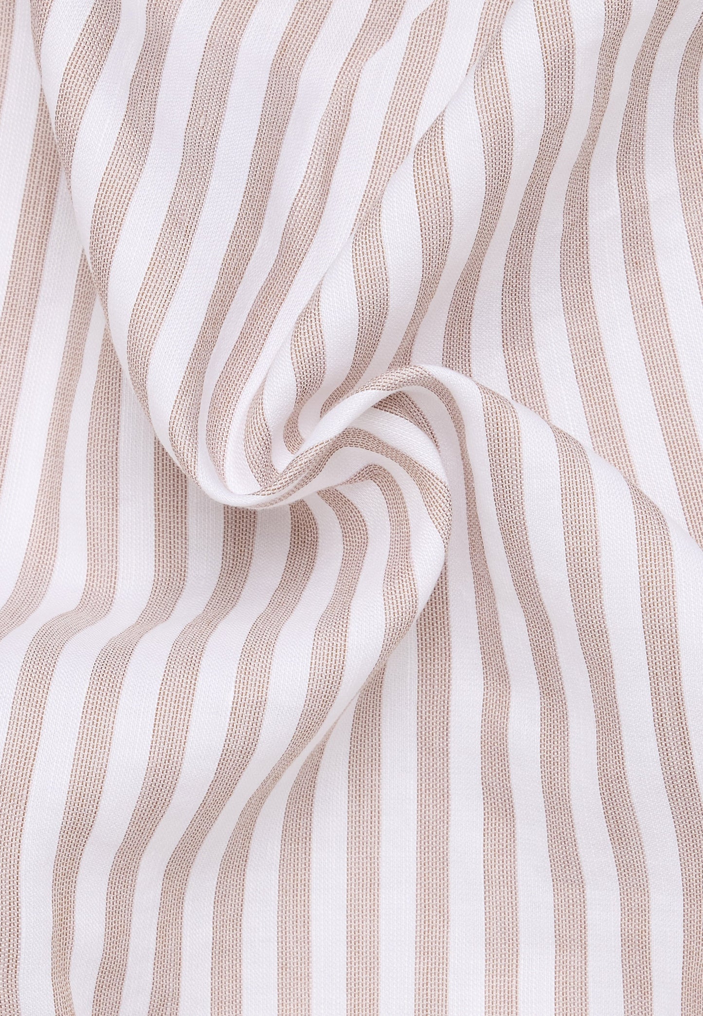 Linen Shirt Twill Langarm (Beige-braun)