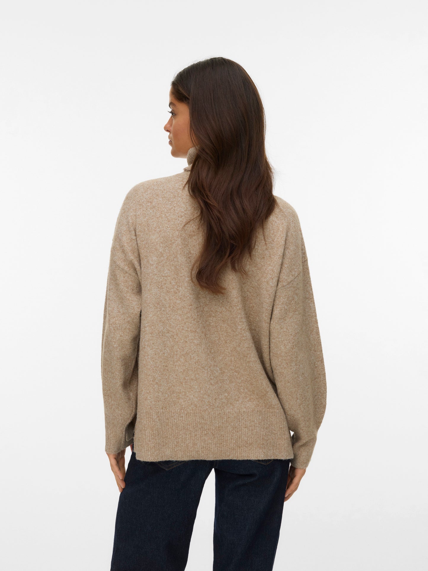 Vmdoffy Ls Roll Neck Pullover Noos (Sepia Tint)