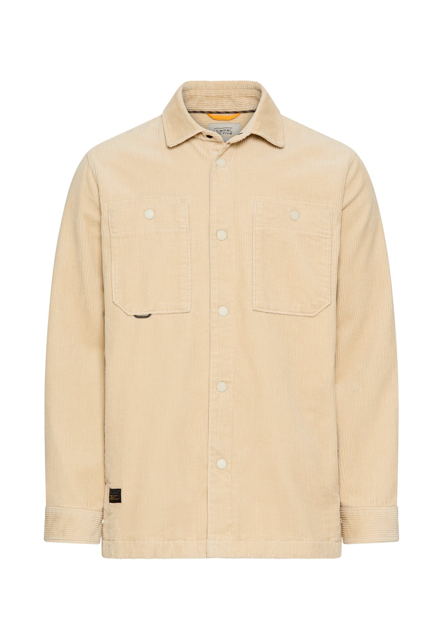 Cord Overshirt mit Druckknöpfen (Oatmeal)