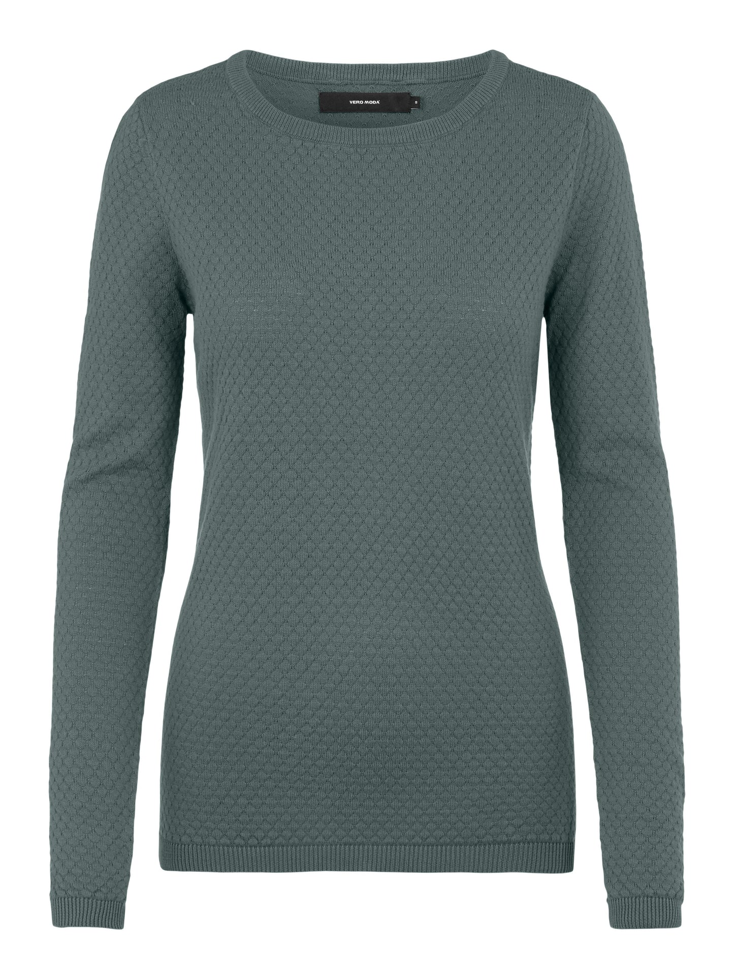Vmcare Structure Ls O-neck Blou Noos (Balsam Green)
