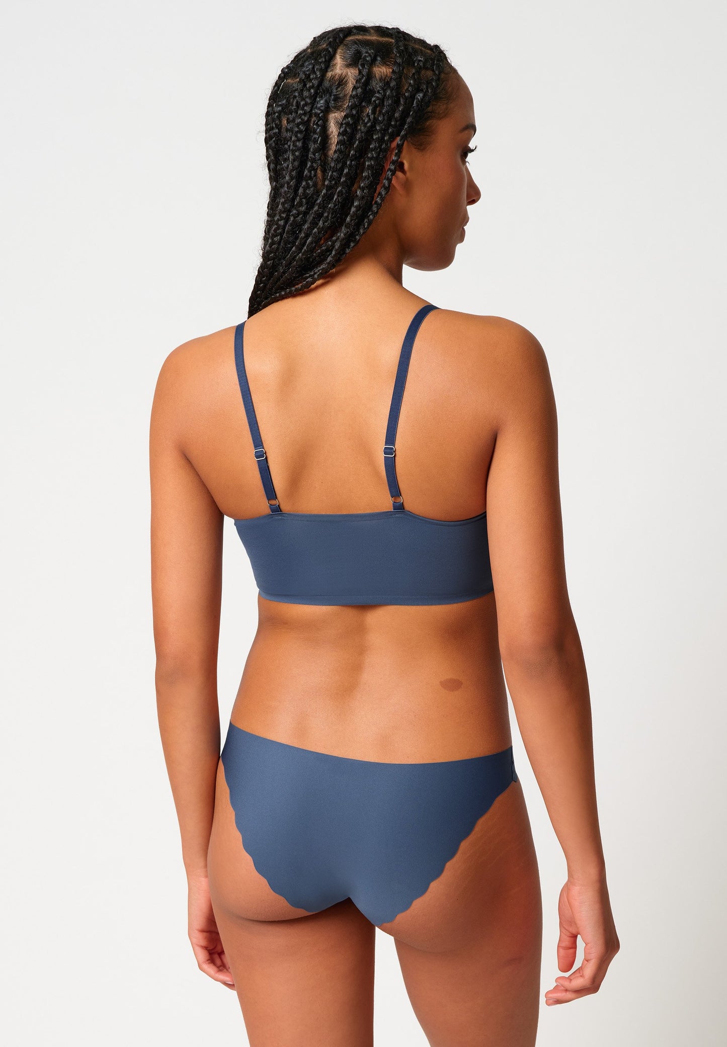 SKINY Damen Bustier herausn. Pads Micro Essentials (Vintage Indigo)