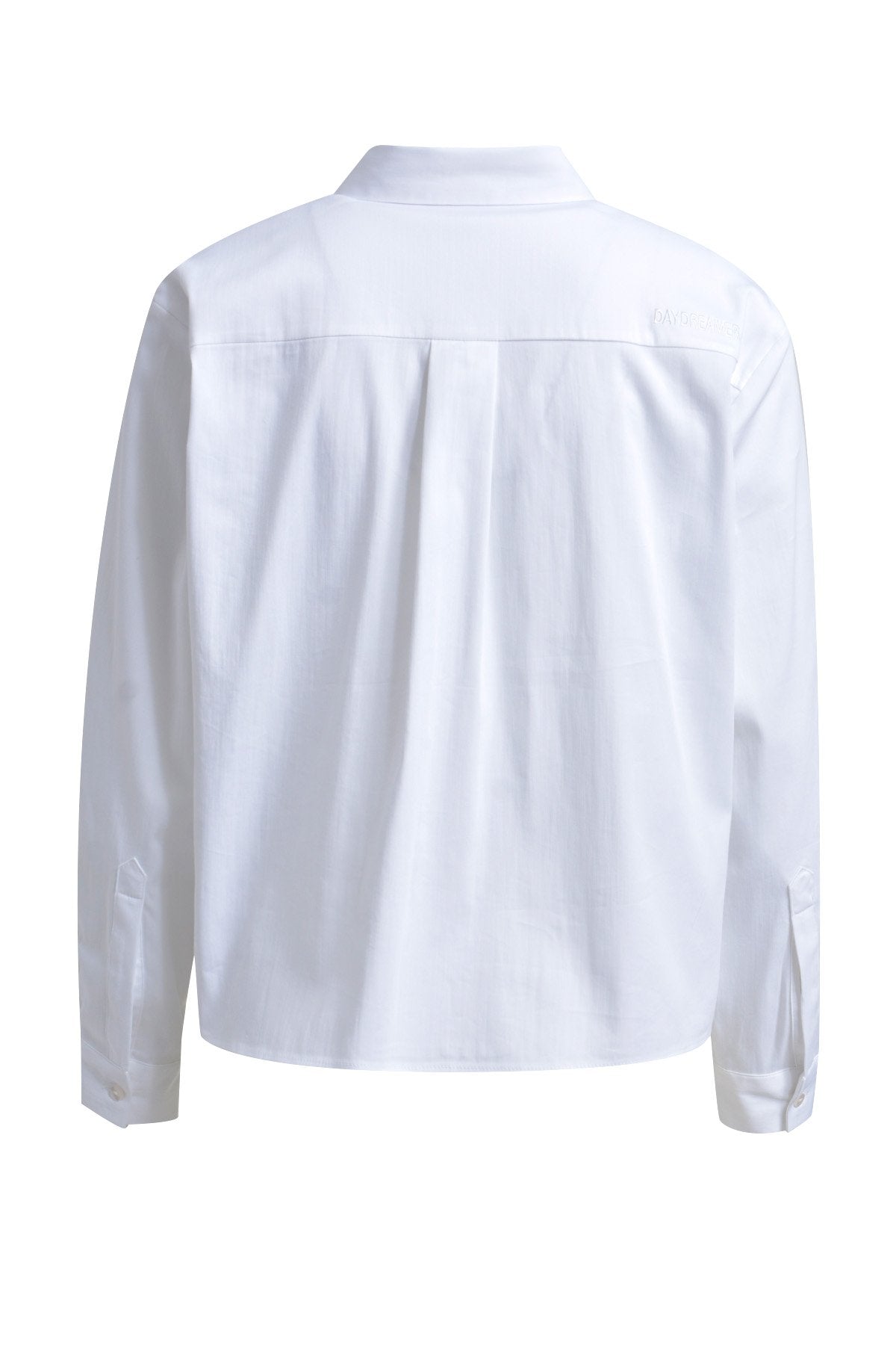 Short Shirt Collar Blouse (White)