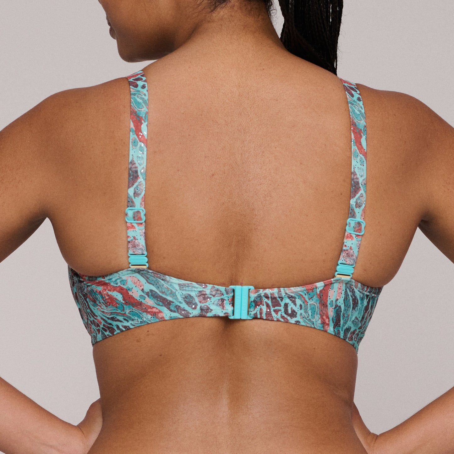 RIYAD Turquoise Seas Unterlegter Bikini Balconette (Tqs)