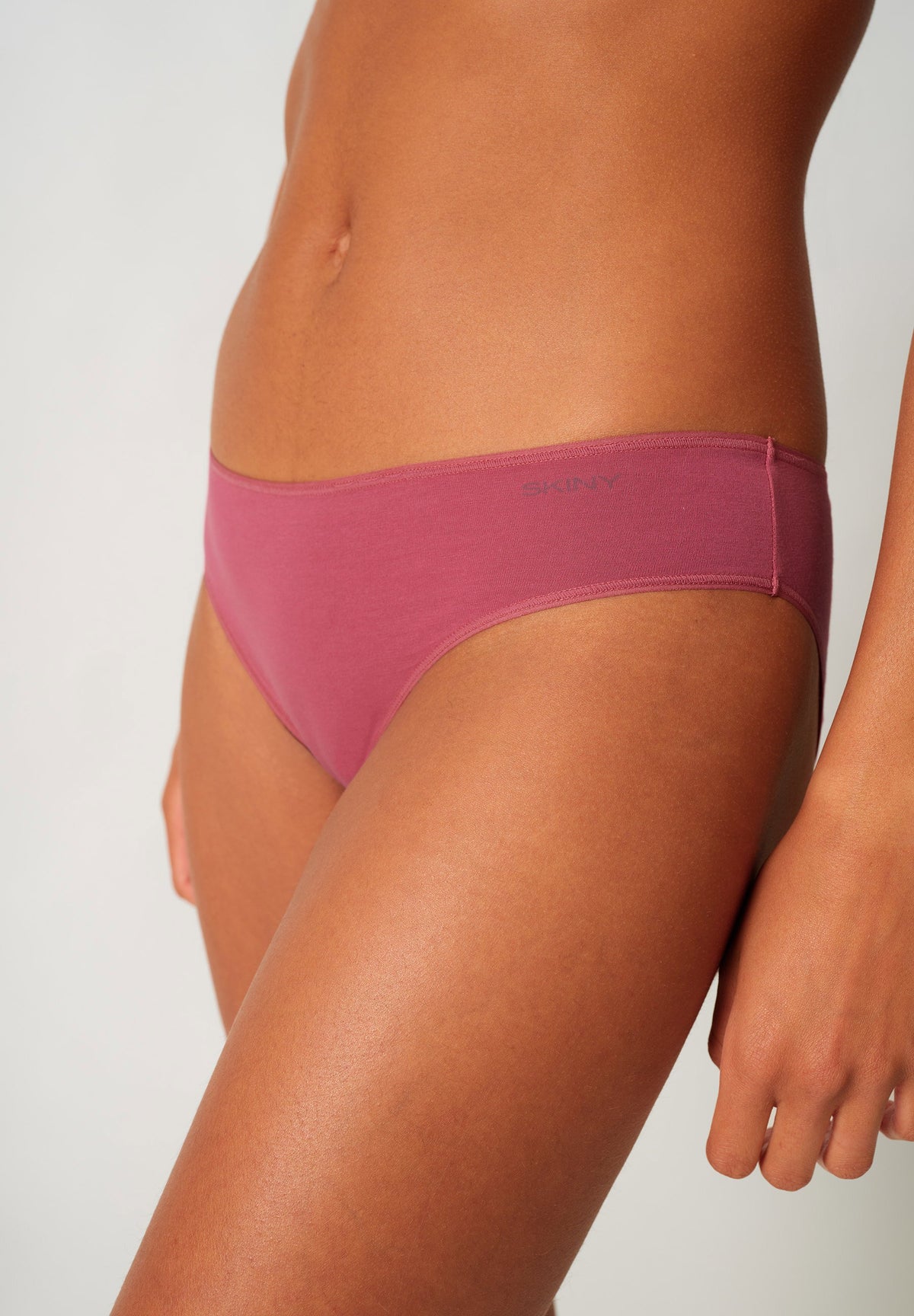 Skiny Damen Rio Slip Doppelpack SKINY ADVANTAGE Cotton Stretch (Rosewine Select)