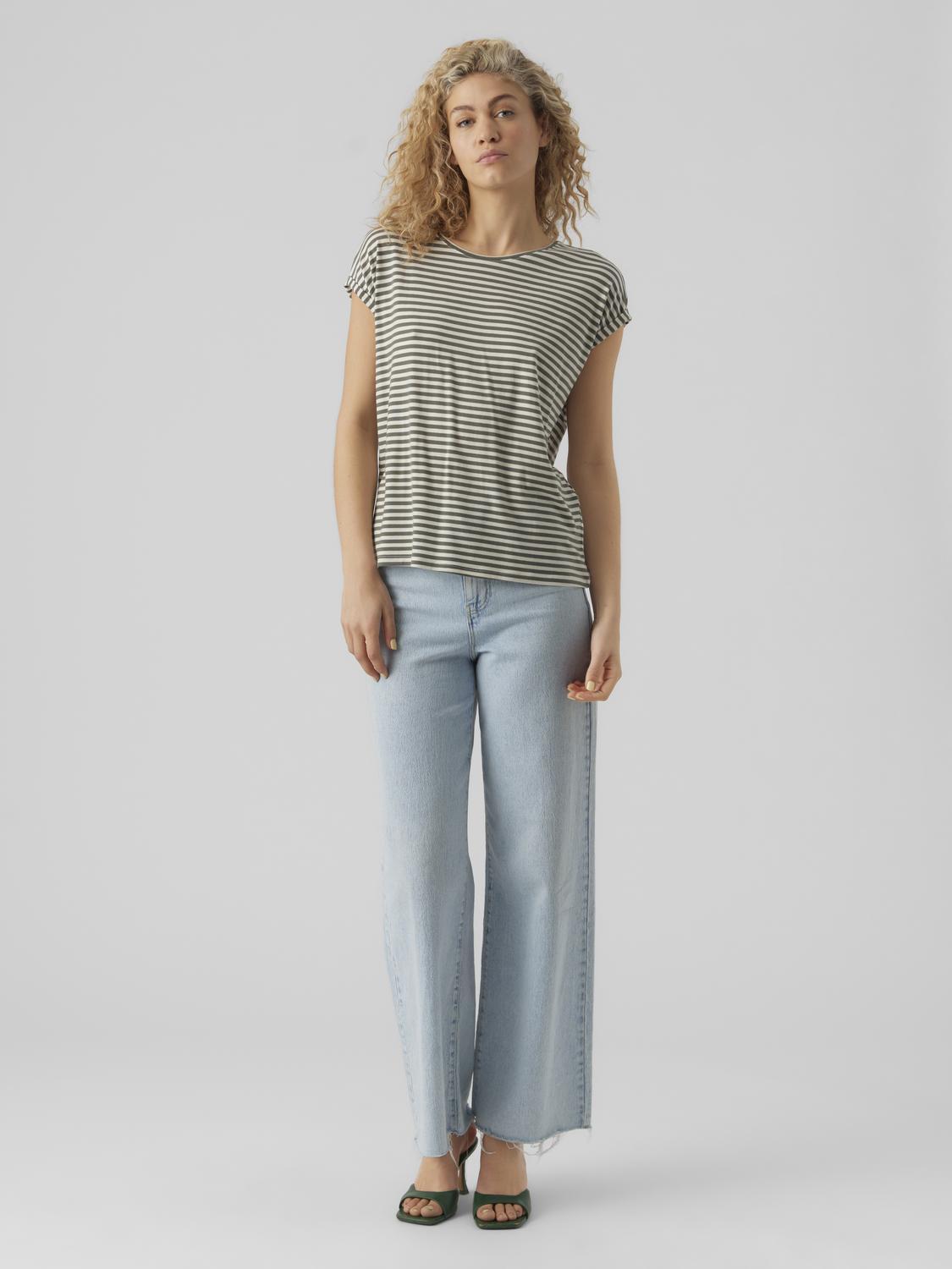 Vmava Plain Ss Top Stripe Ga Jrs Noos (Laurel Wre)