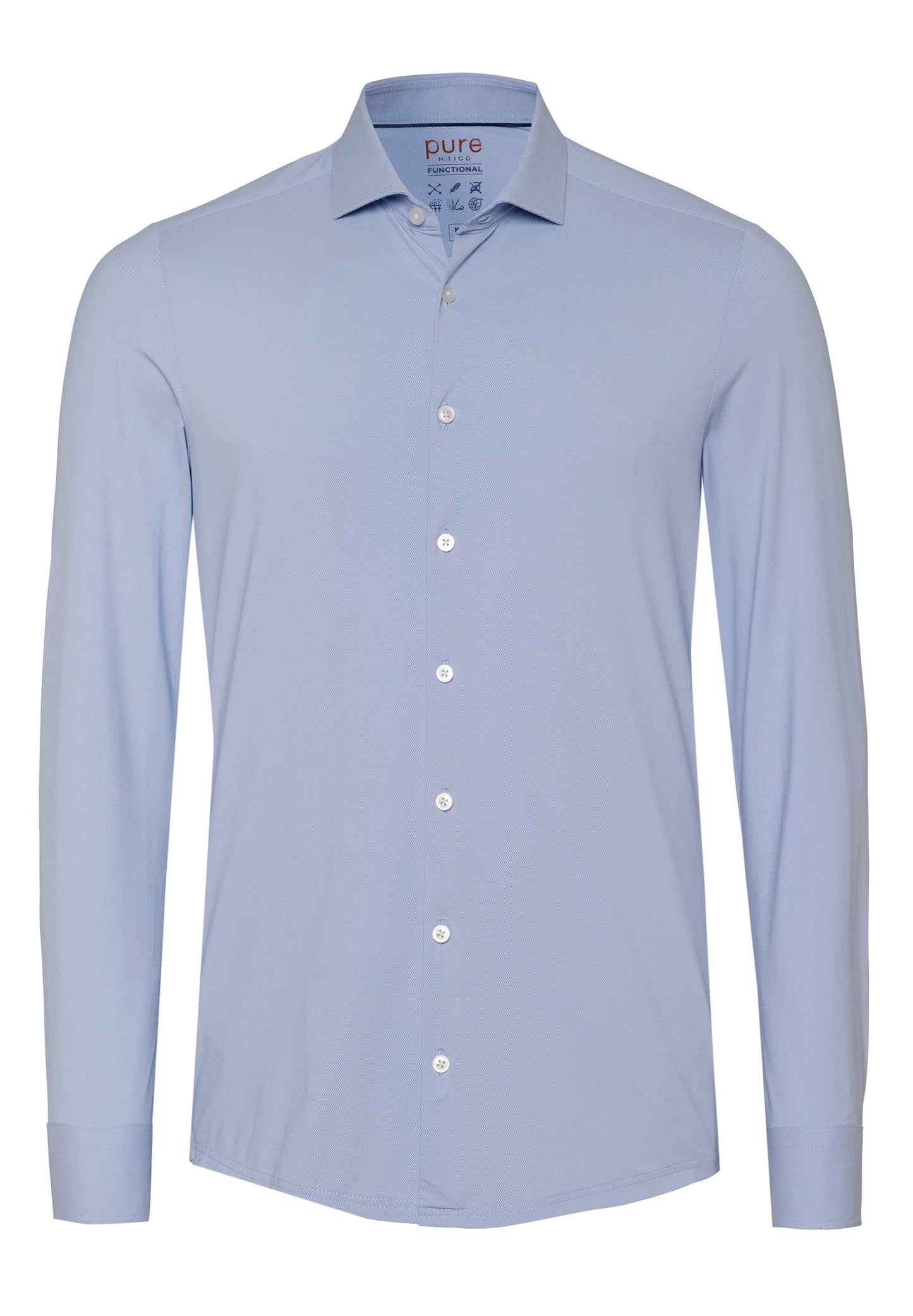 PURE- Functional Hemd Langarm (Uni Hellblau)